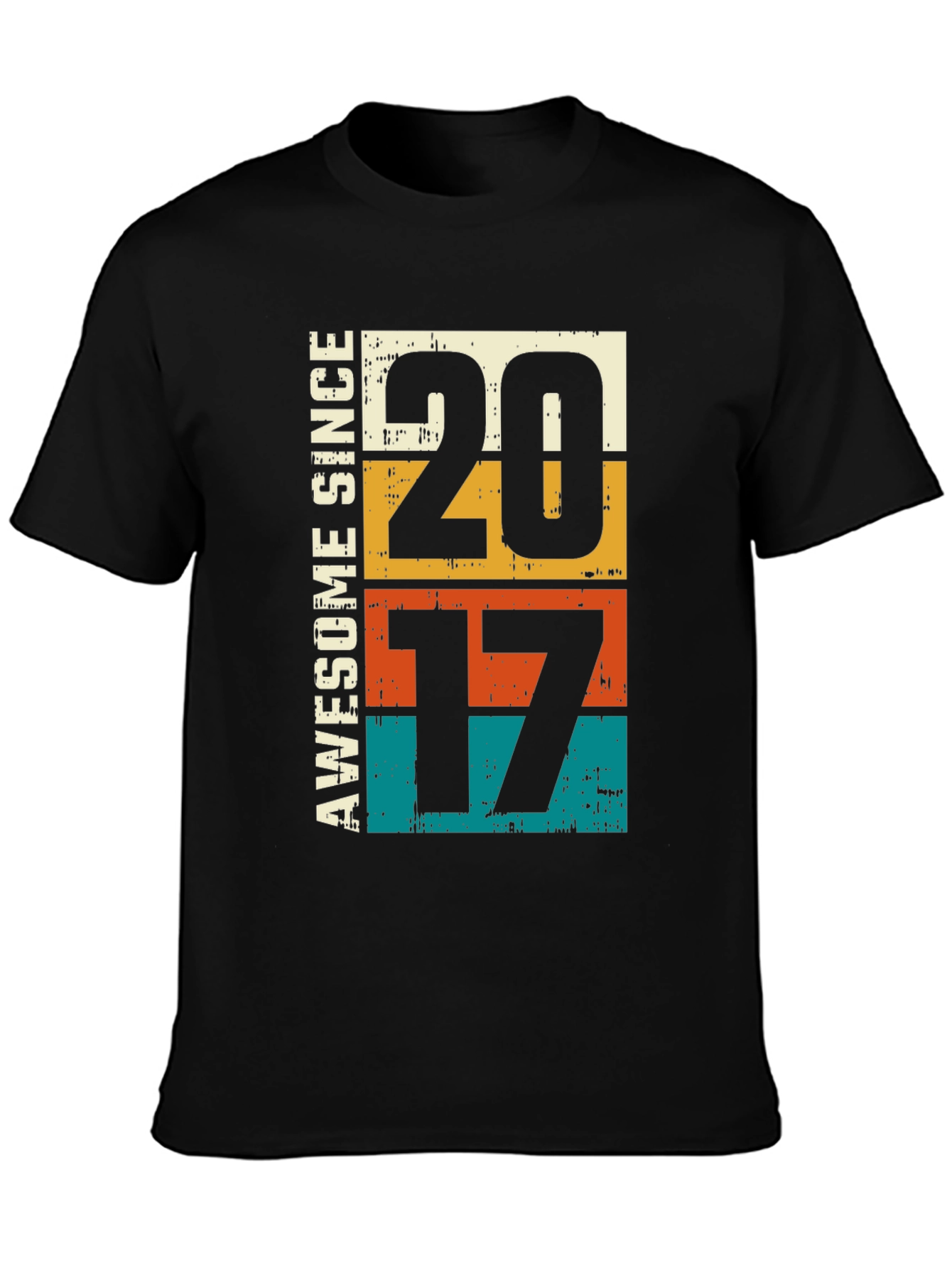 Awesome Since 2017 Graphic Tee - Birthday Gift