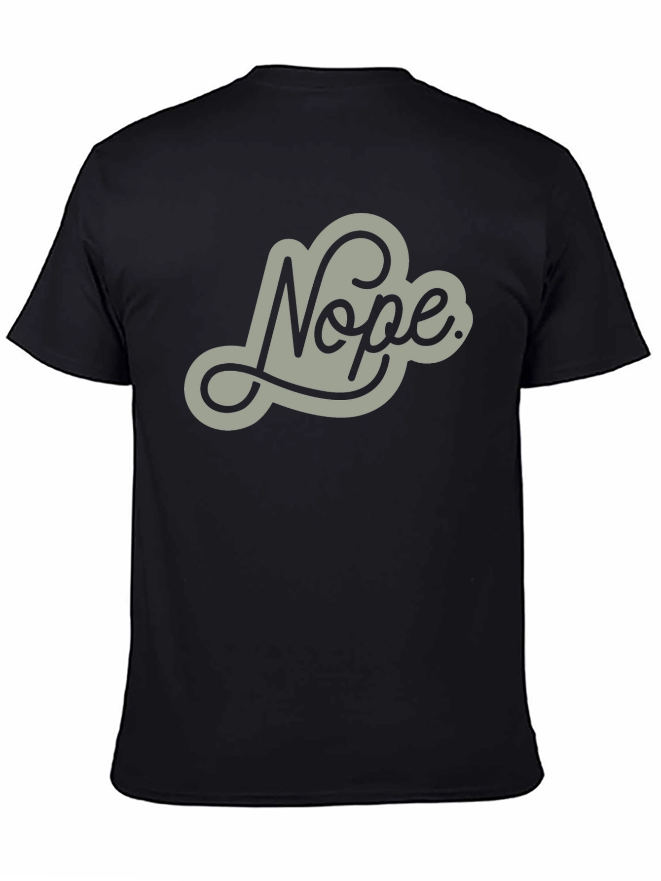 Nope Graphic Tee - Mens Casual Crew Neck T-Shirt
