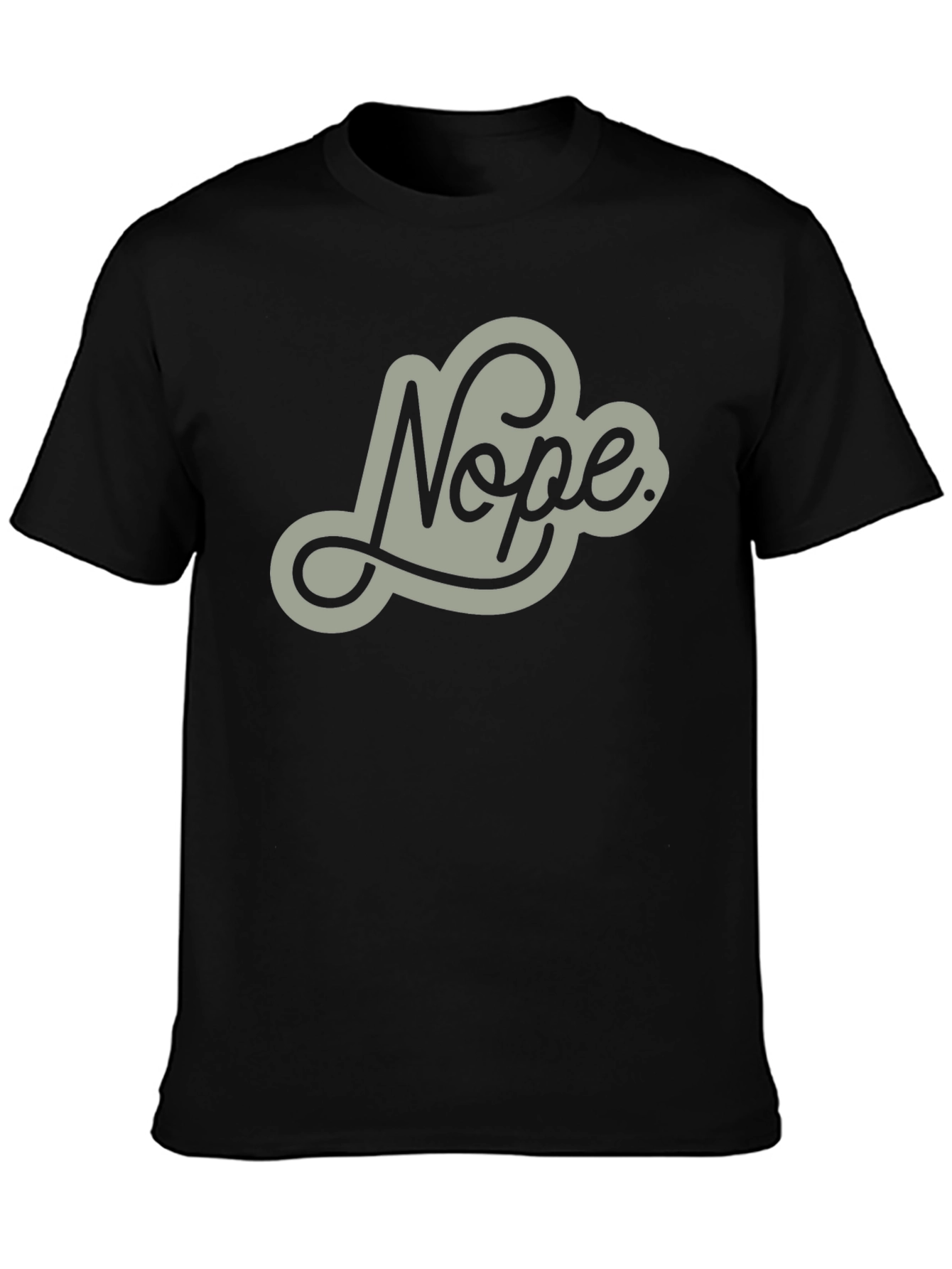Nope Graphic Tee - Mens Casual Crew Neck T-Shirt