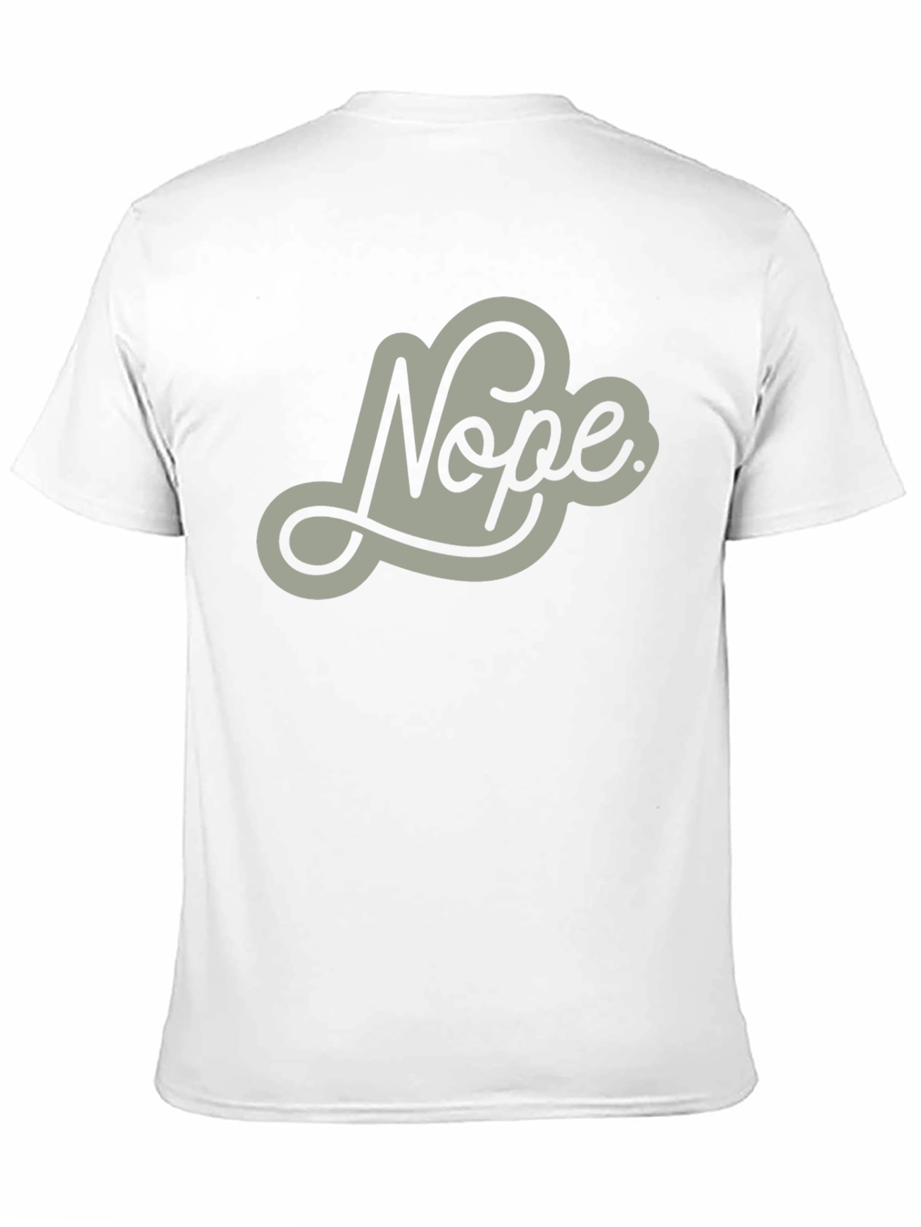 Nope Graphic Tee - Mens Casual Crew Neck T-Shirt