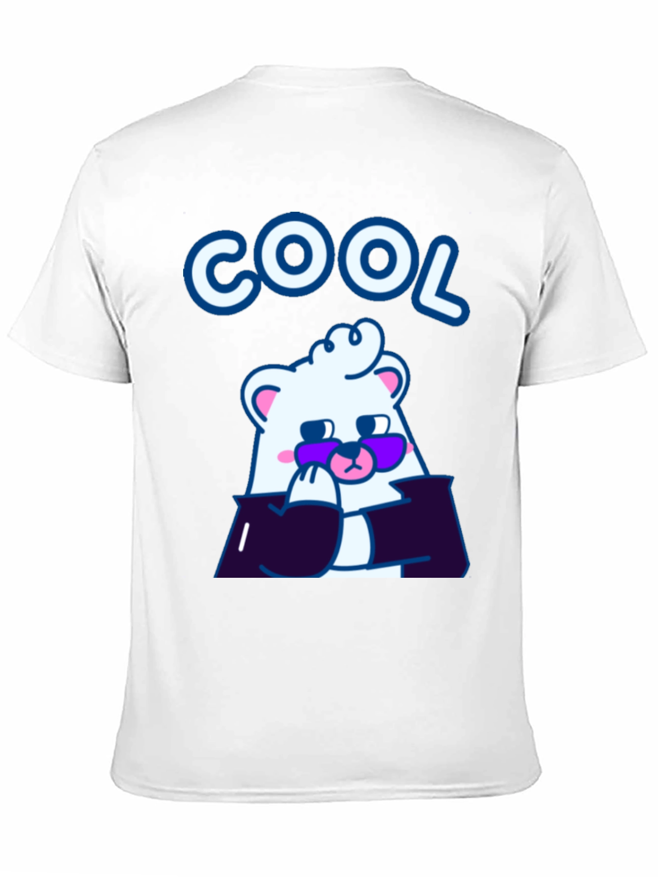 Cool Bear Graphic Tee - Stylish Black Cotton T-Shirt