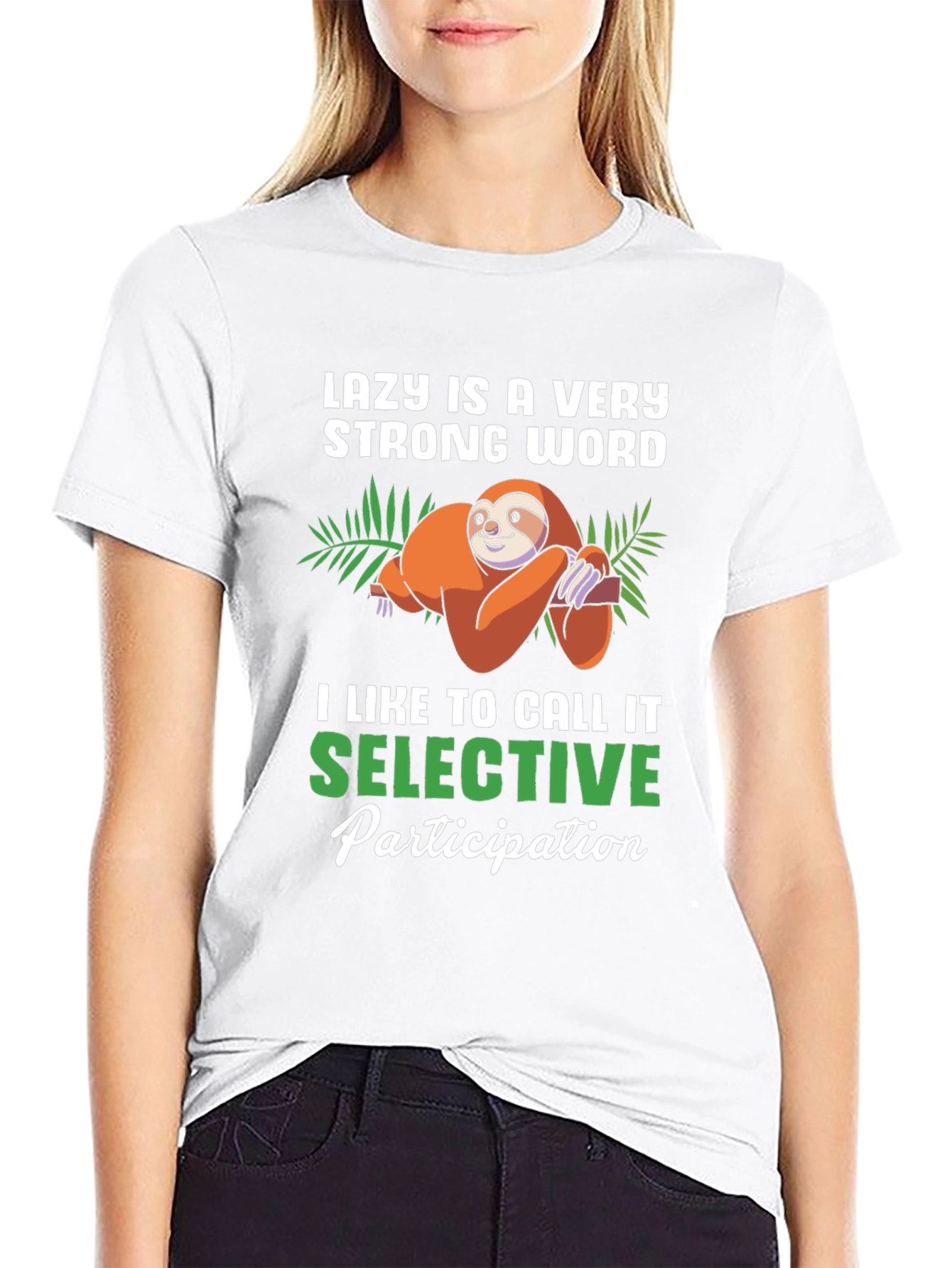 Funny Sloth Lazy Selective Participation T-Shirt