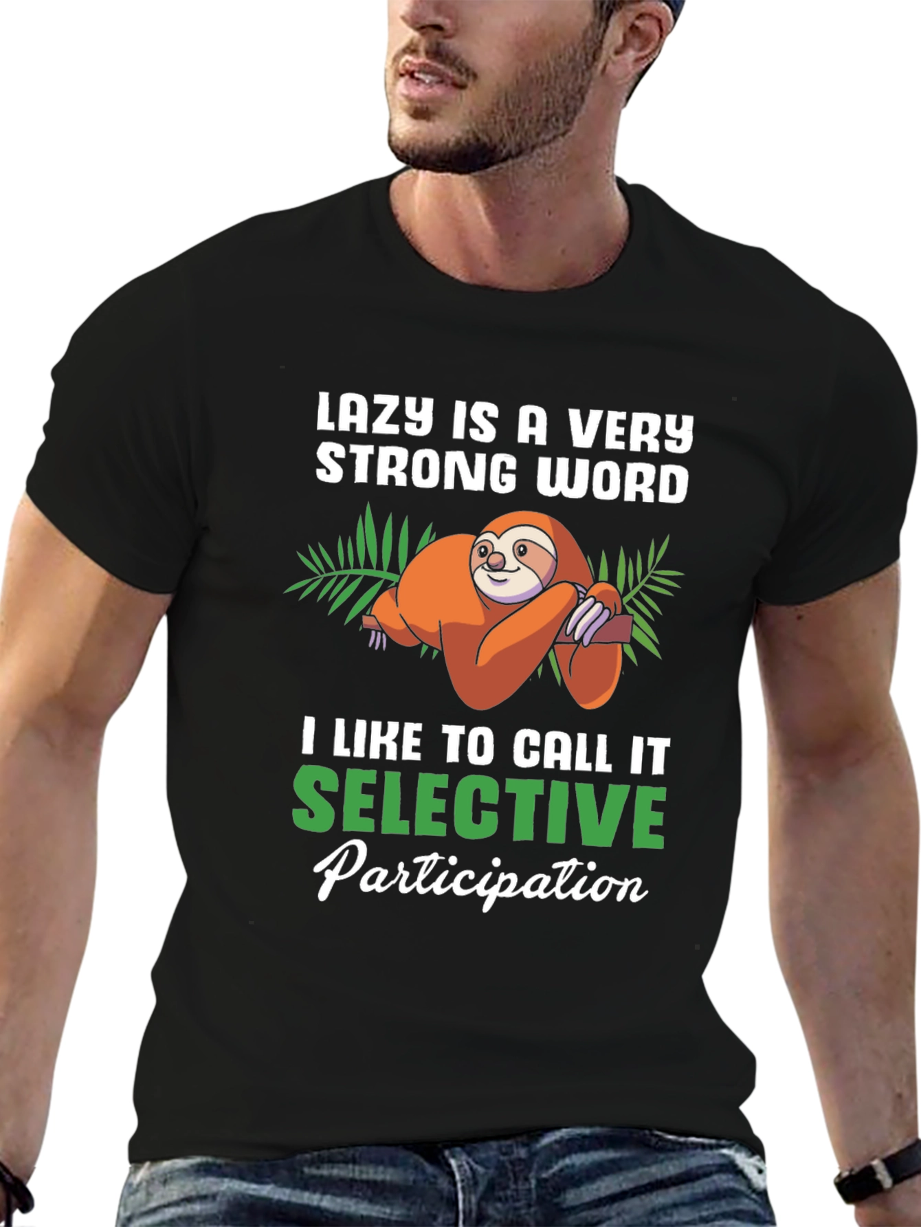 Funny Sloth Lazy Selective Participation T-Shirt