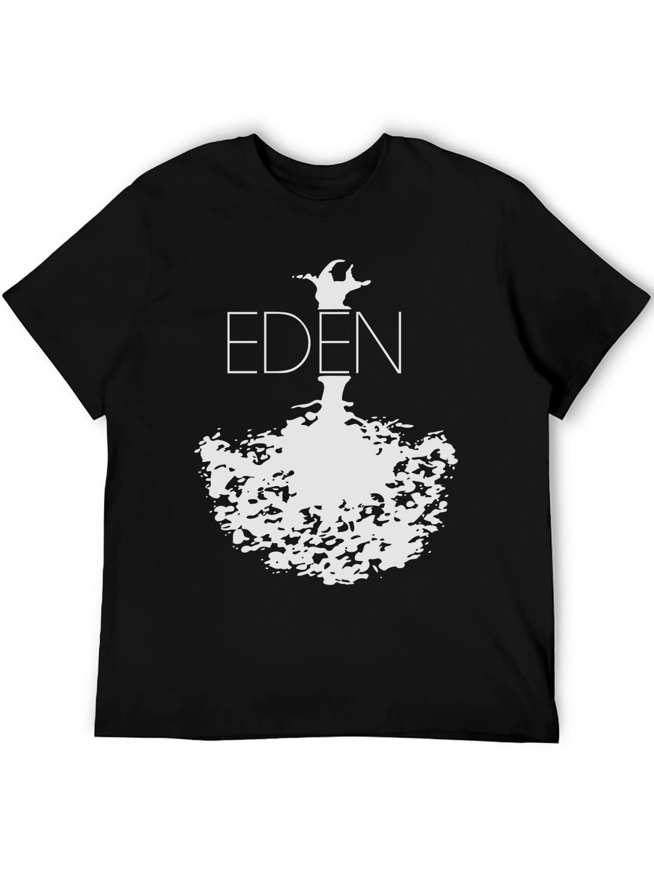 EDEN Graphic Print Black T-Shirt