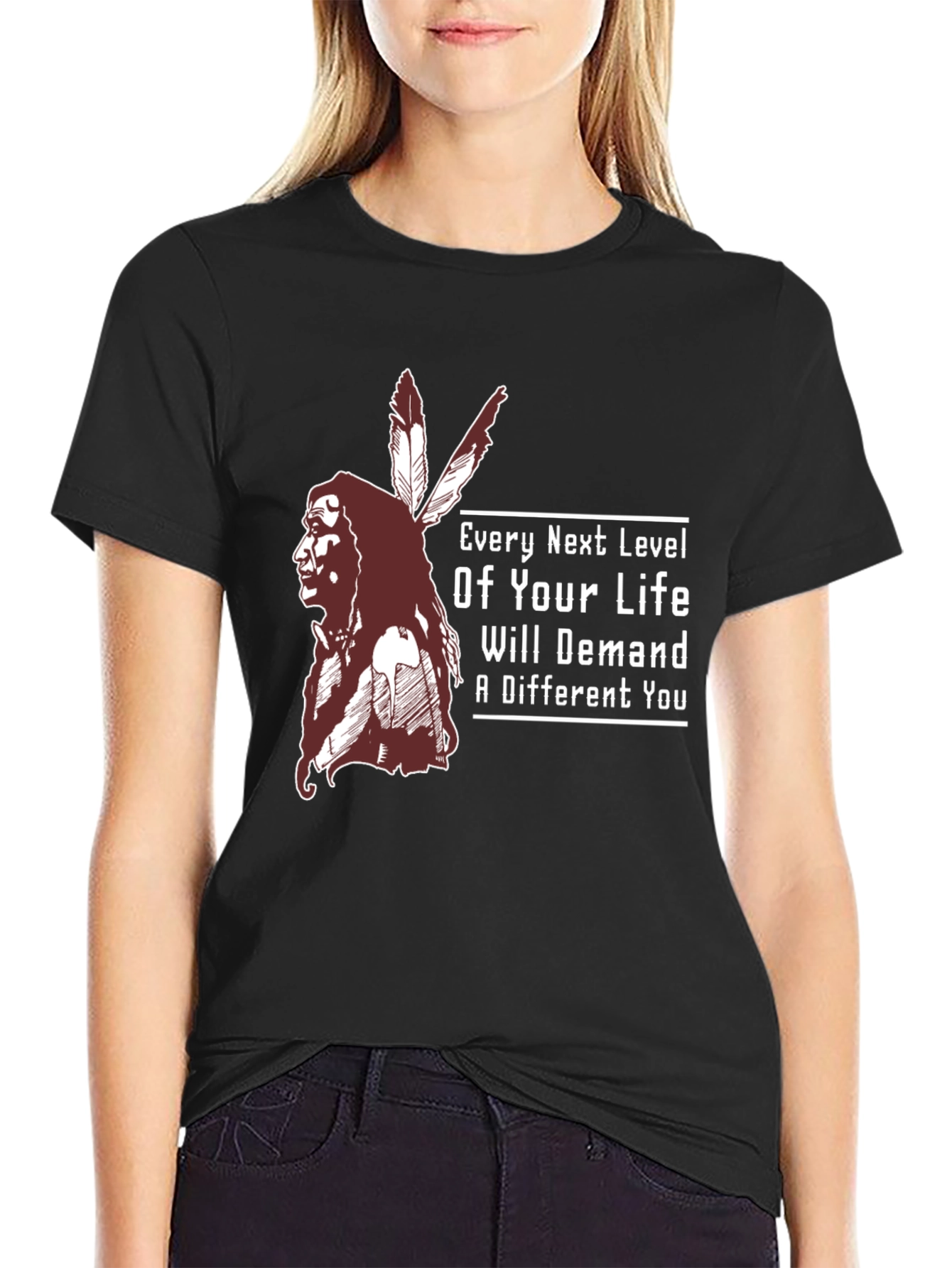 Inspirational T-Shirt: Native American Chief Design