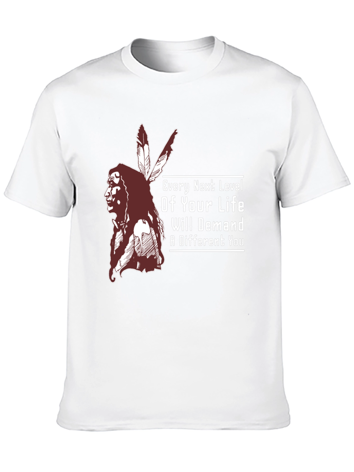 Inspirational T-Shirt: Native American Chief Design