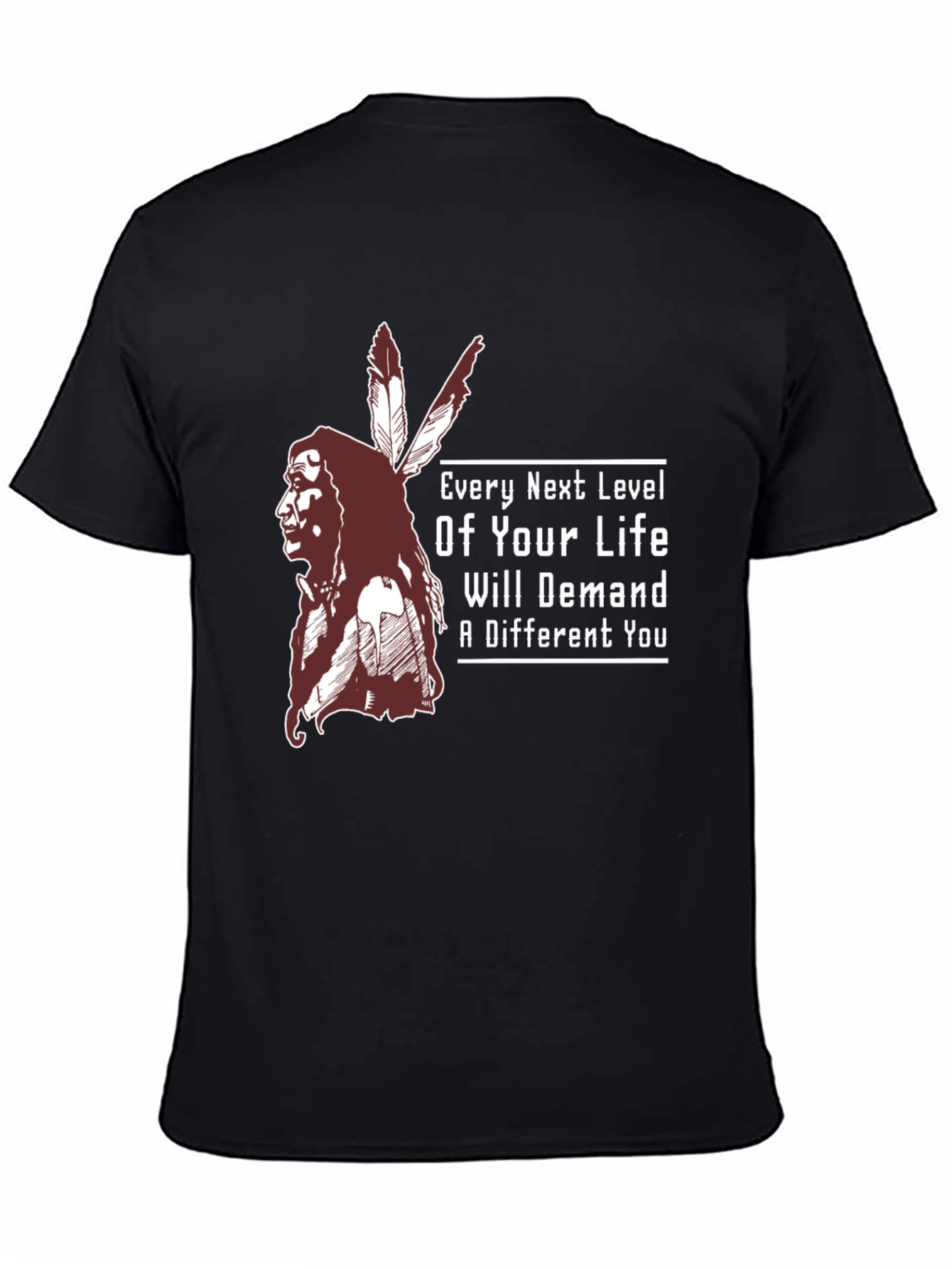 Inspirational T-Shirt: Native American Chief Design