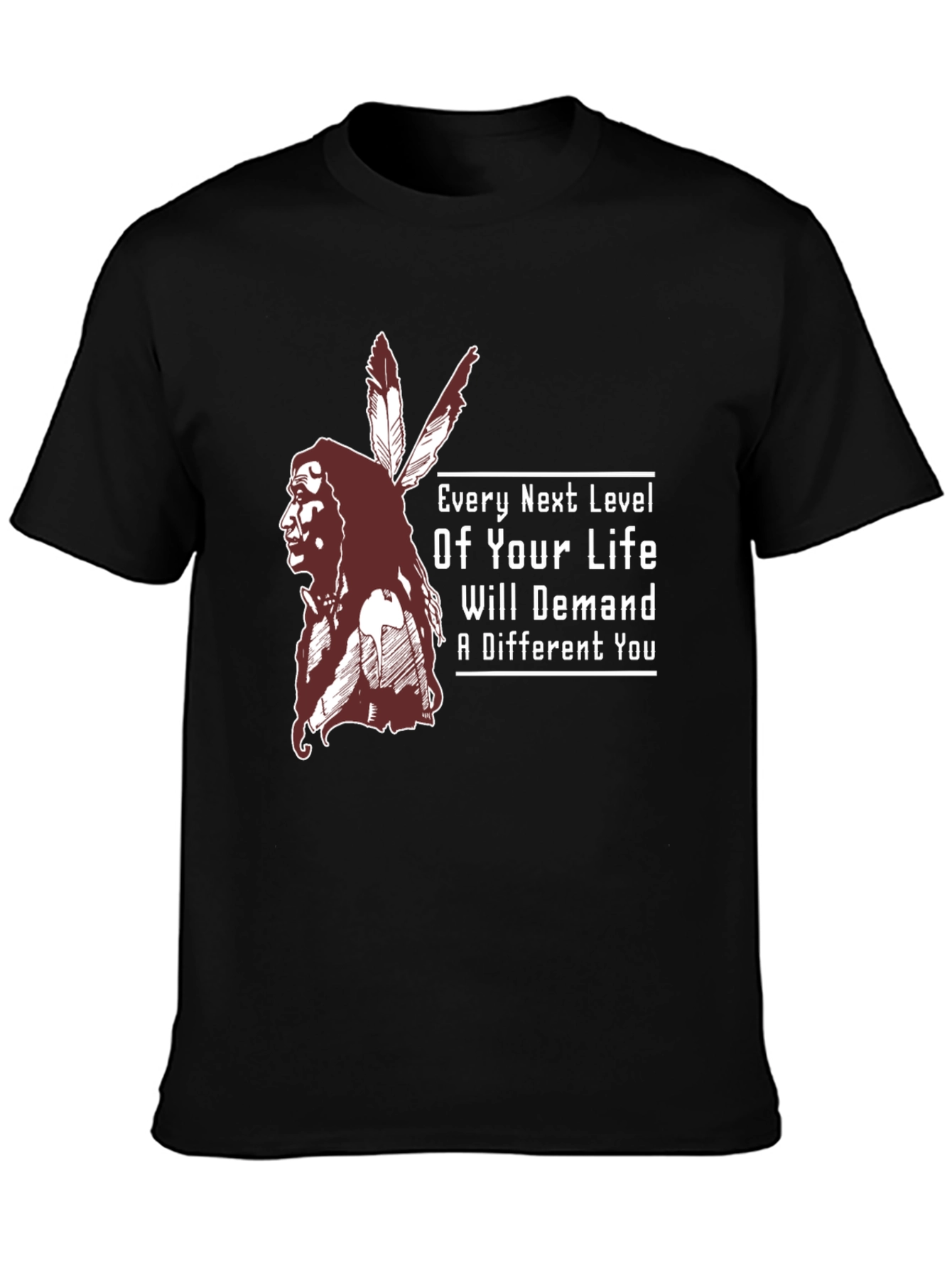 Inspirational T-Shirt: Native American Chief Design