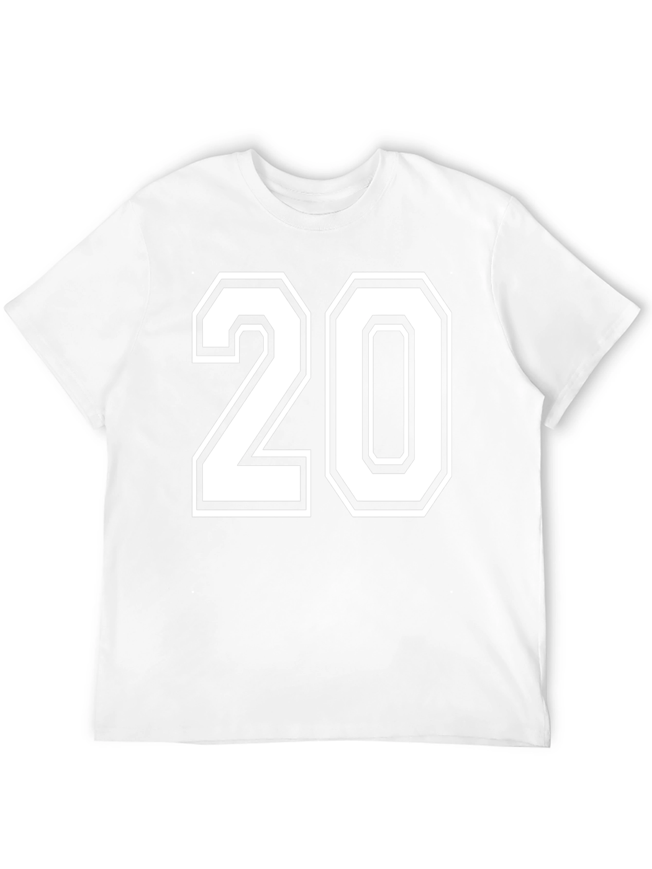 Varsity Number 20 Black T-Shirt