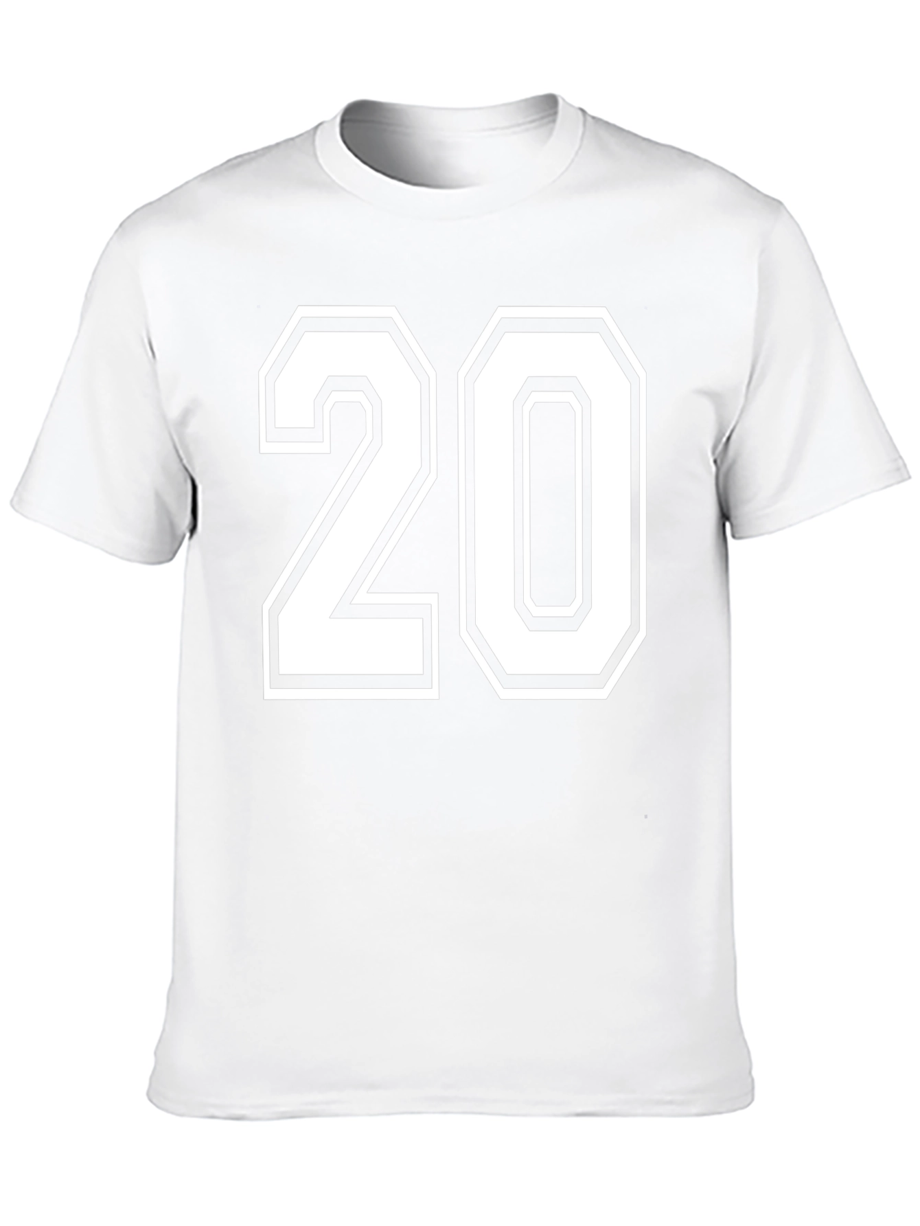 Varsity Number 20 Black T-Shirt