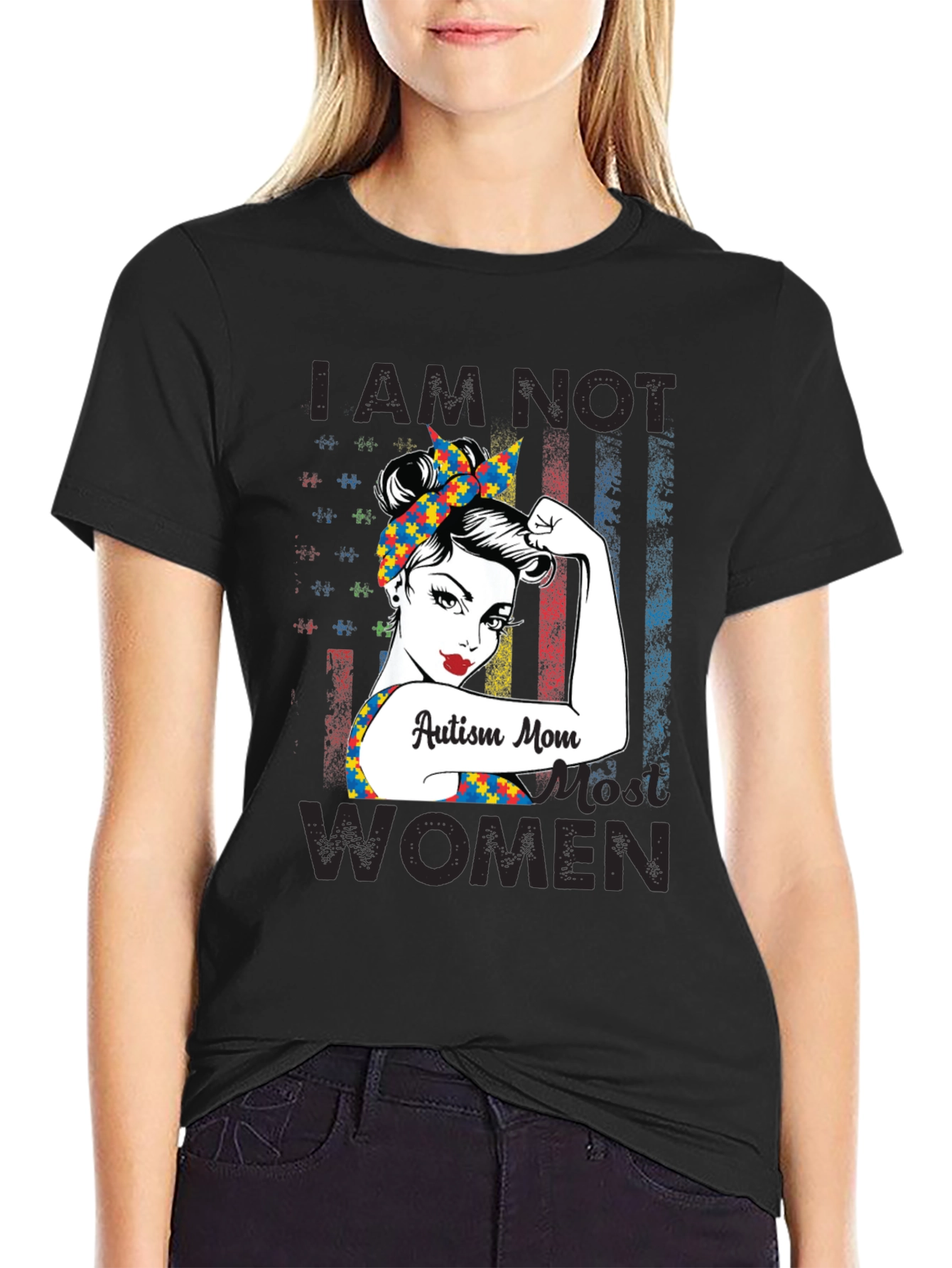 Autism Mom Graphic T-Shirt
