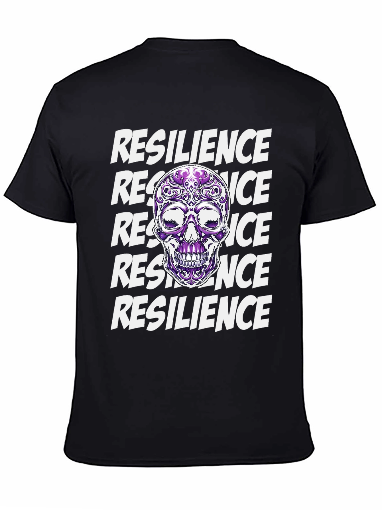 Resilience Skull Graphic T-Shirt - Stylish & Bold