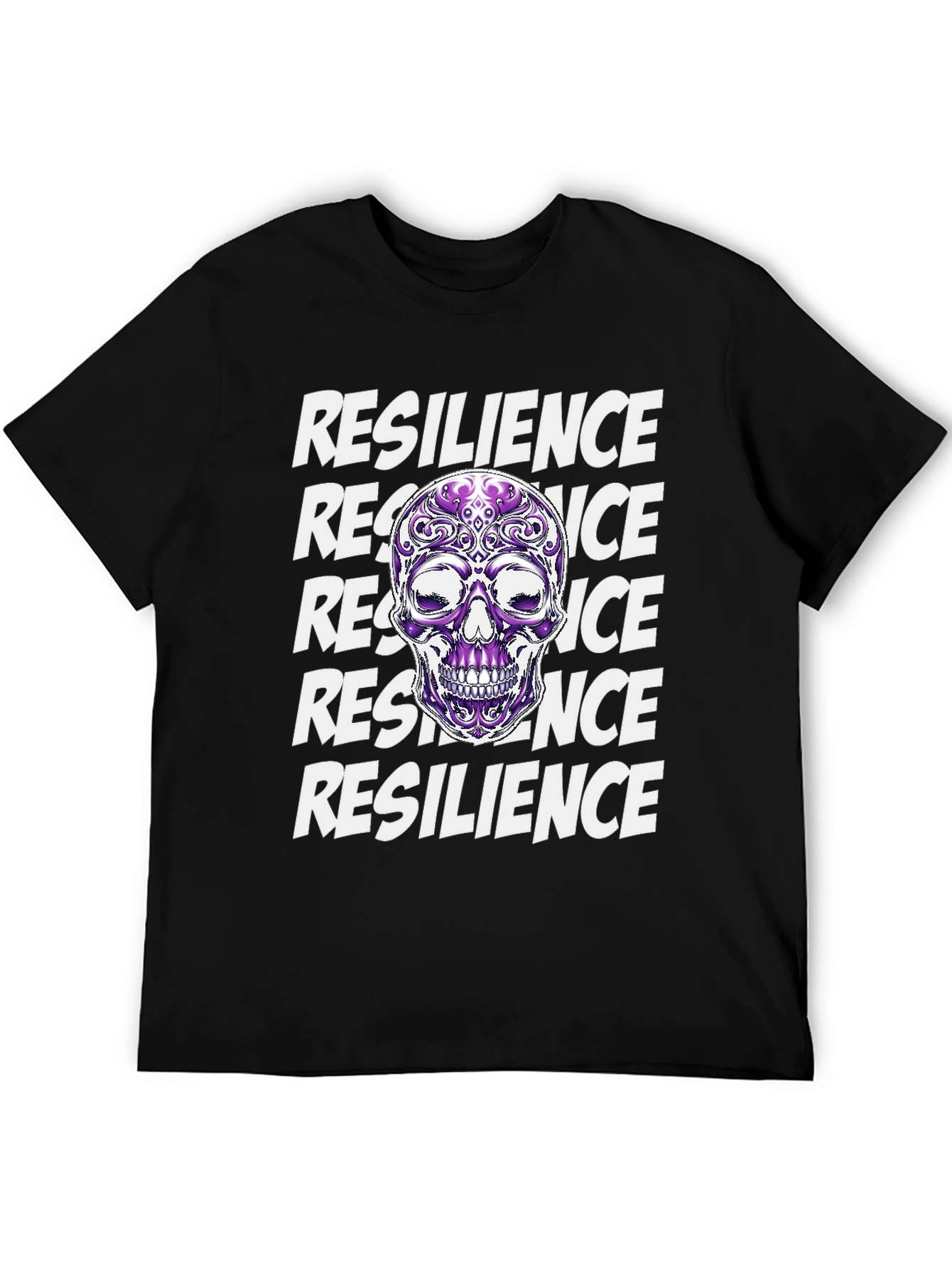 Resilience Skull Graphic T-Shirt - Stylish & Bold