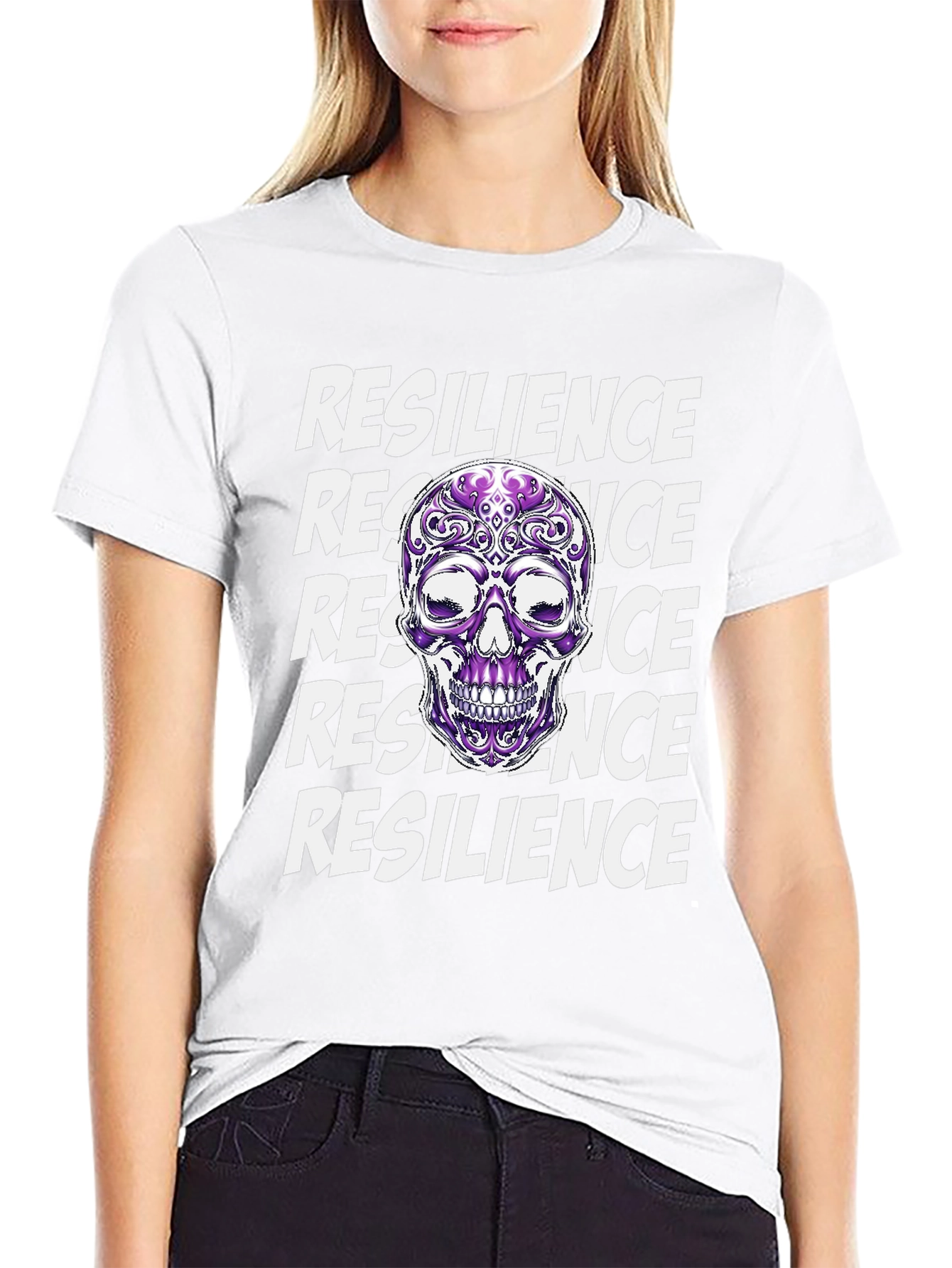 Resilience Skull Graphic T-Shirt - Stylish & Bold