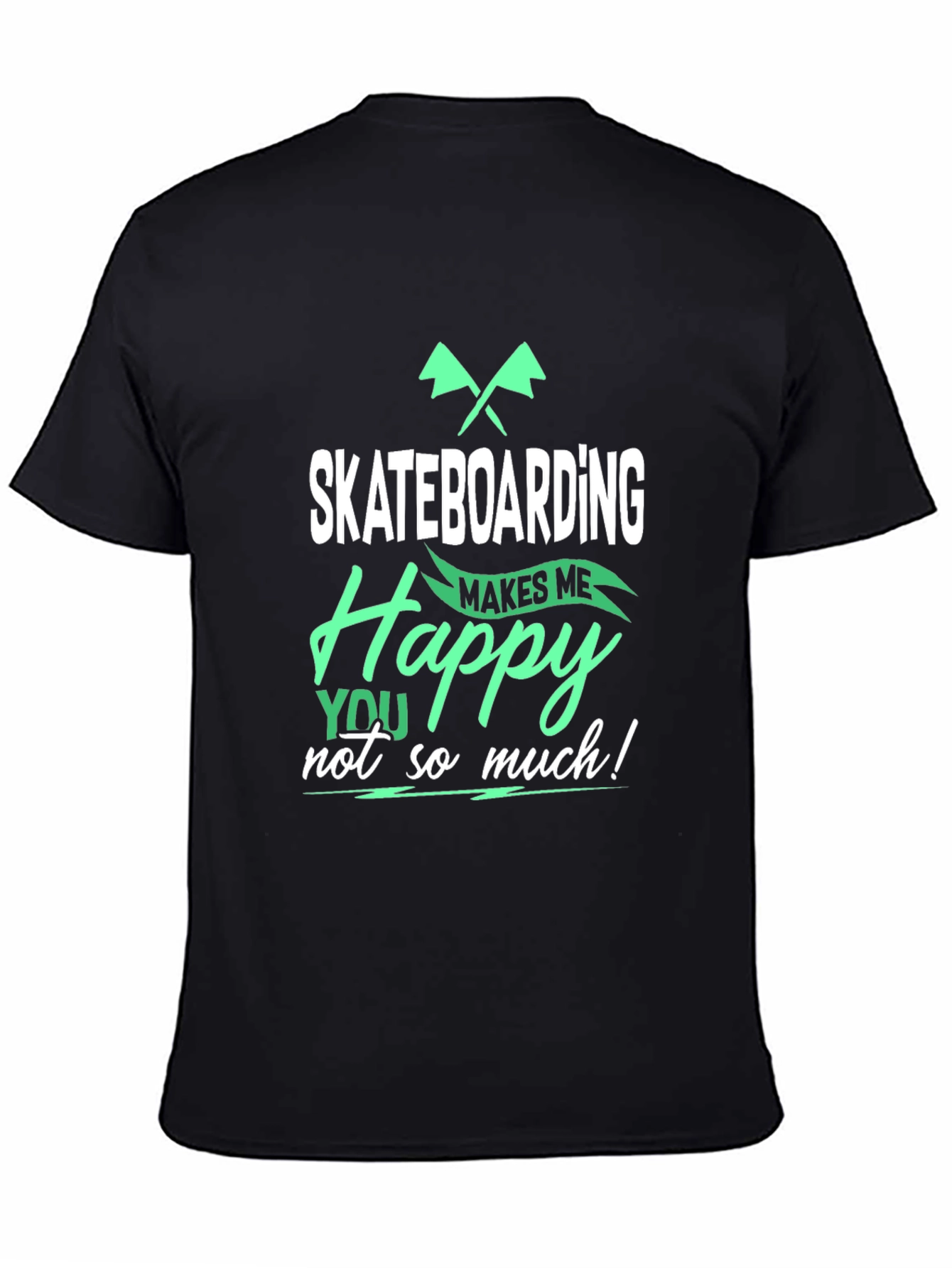 Skateboarding Makes Me Happy T-Shirt