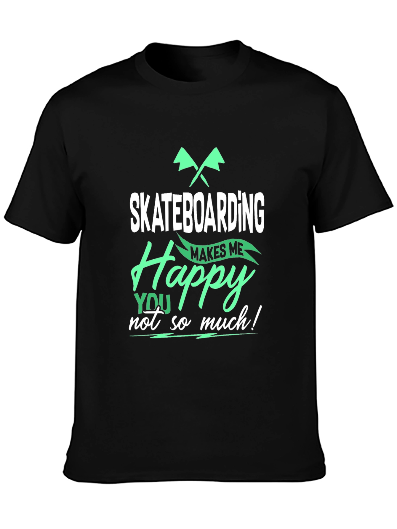 Skateboarding Makes Me Happy T-Shirt
