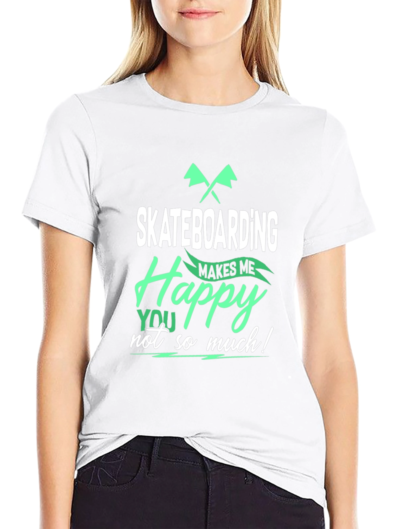 Skateboarding Makes Me Happy T-Shirt