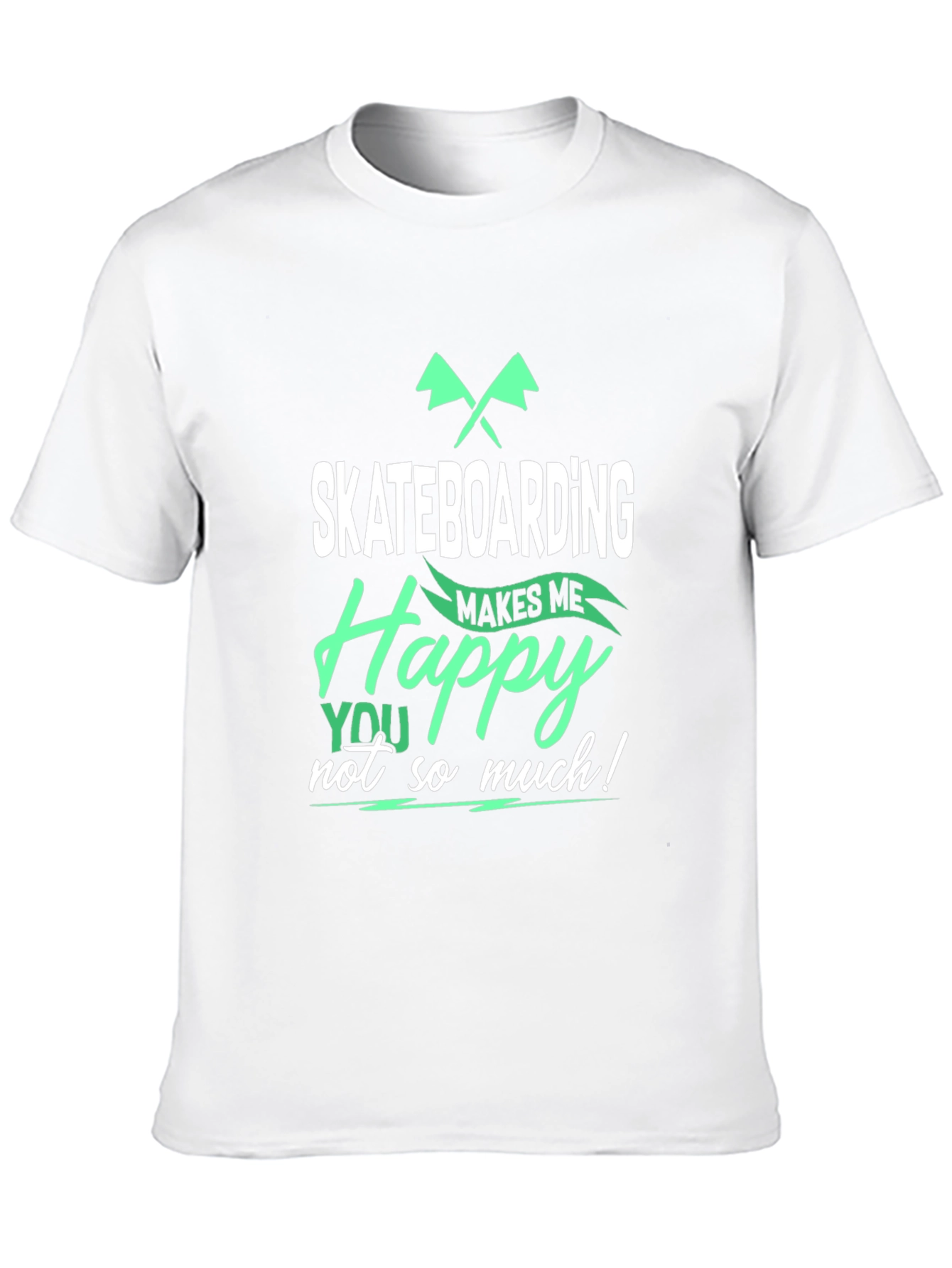 Skateboarding Makes Me Happy T-Shirt