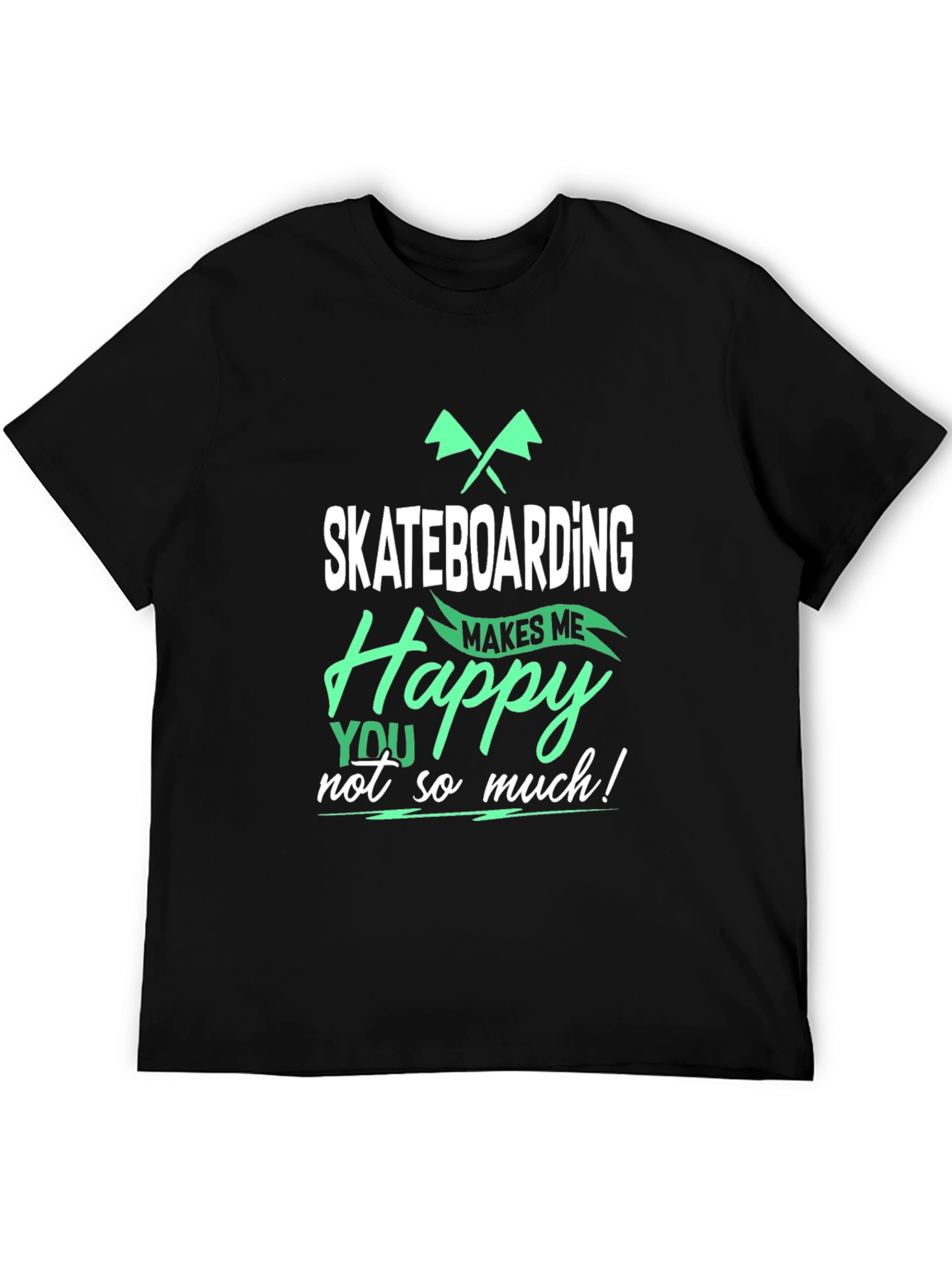 Skateboarding Makes Me Happy T-Shirt