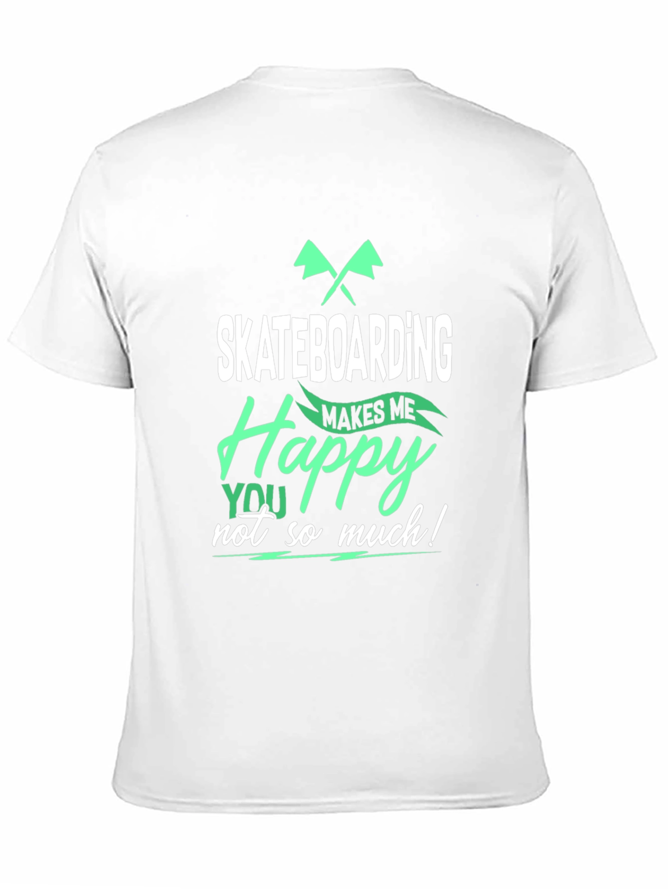 Skateboarding Makes Me Happy T-Shirt
