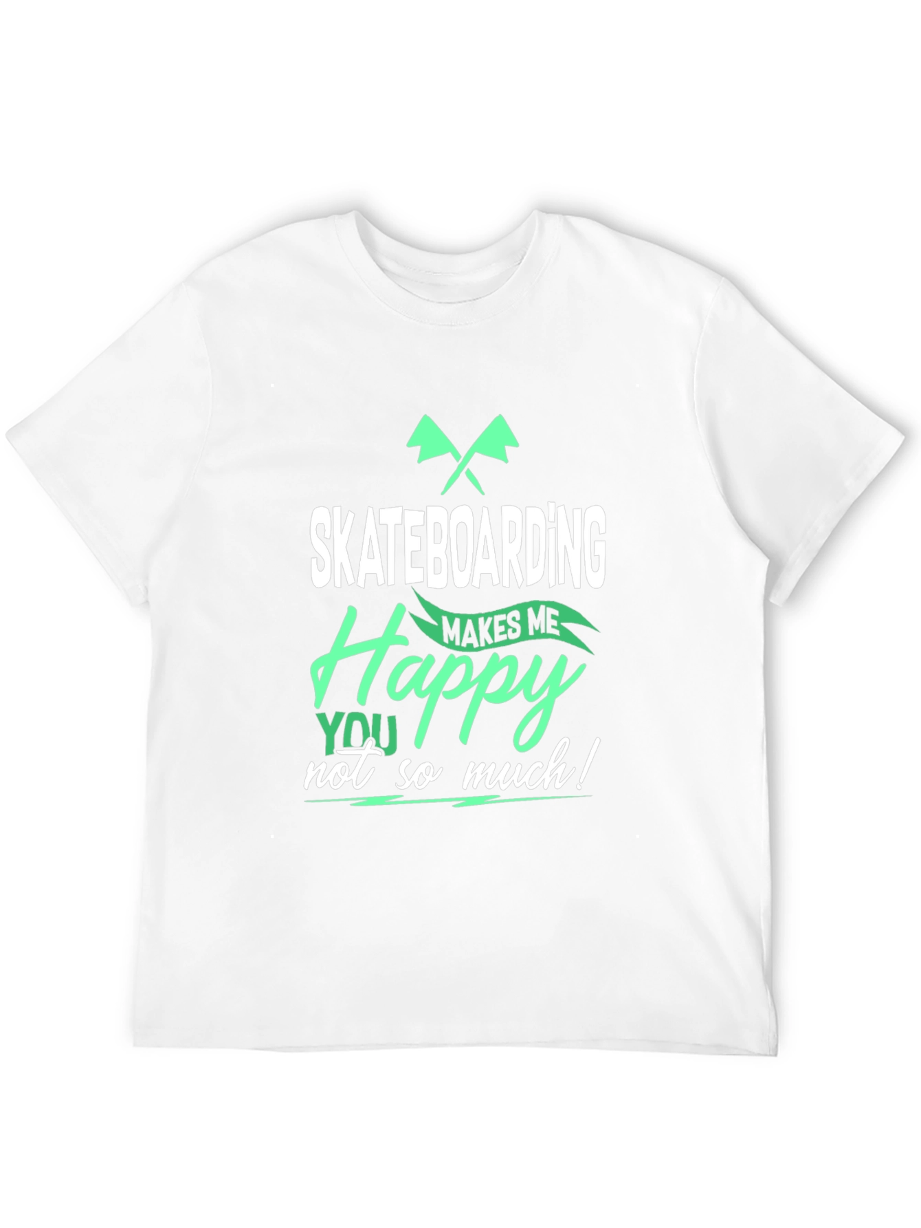 Skateboarding Makes Me Happy T-Shirt