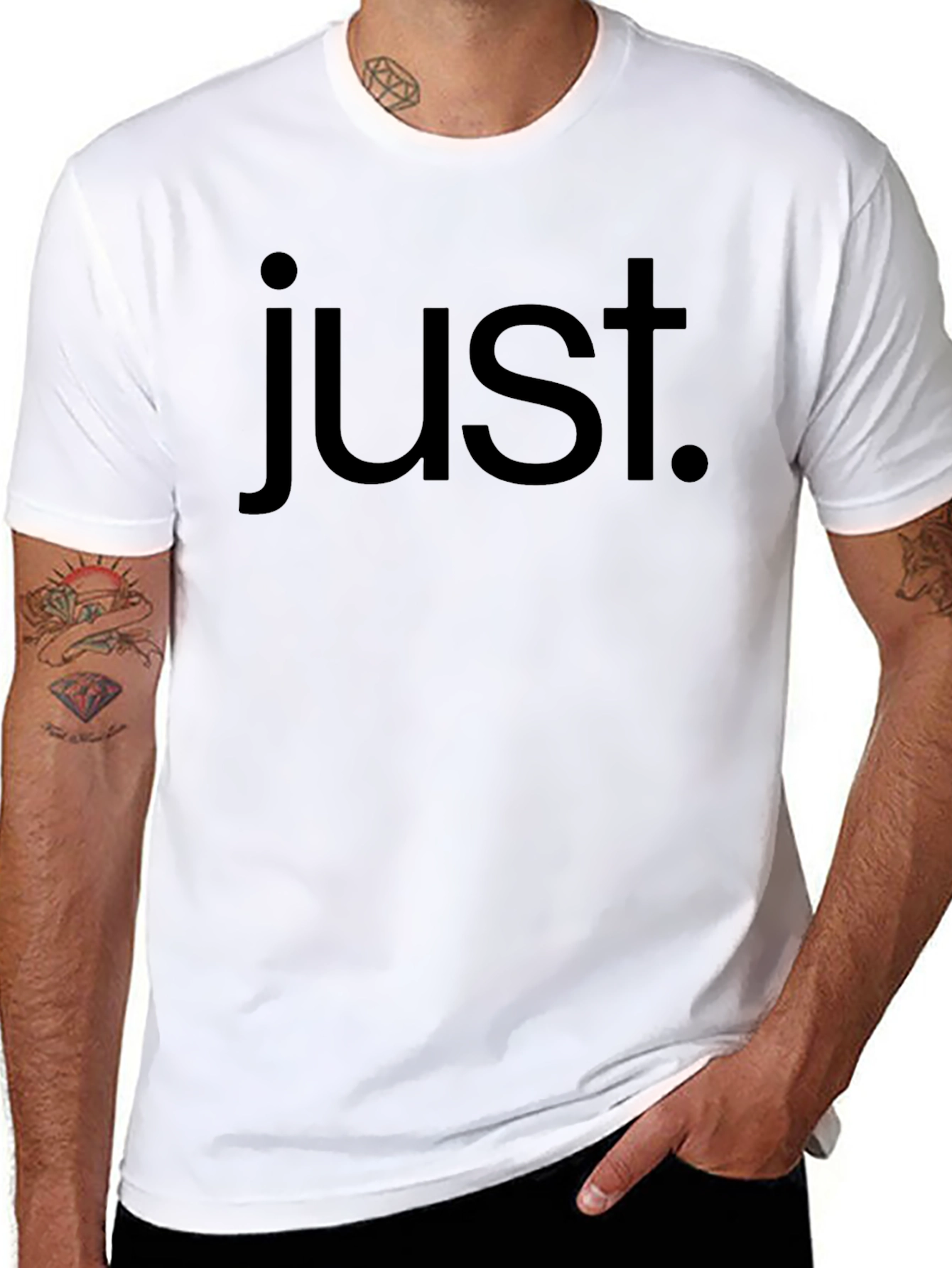 Just. Mens Graphic Tee - Black