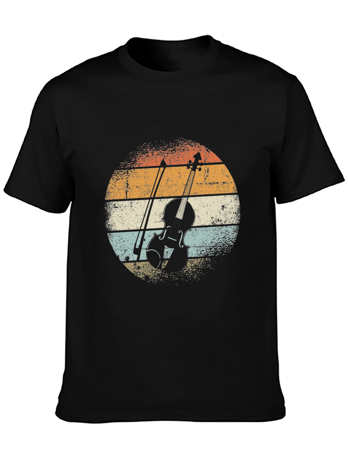 Retro Violin T-Shirt - Musician Apparel