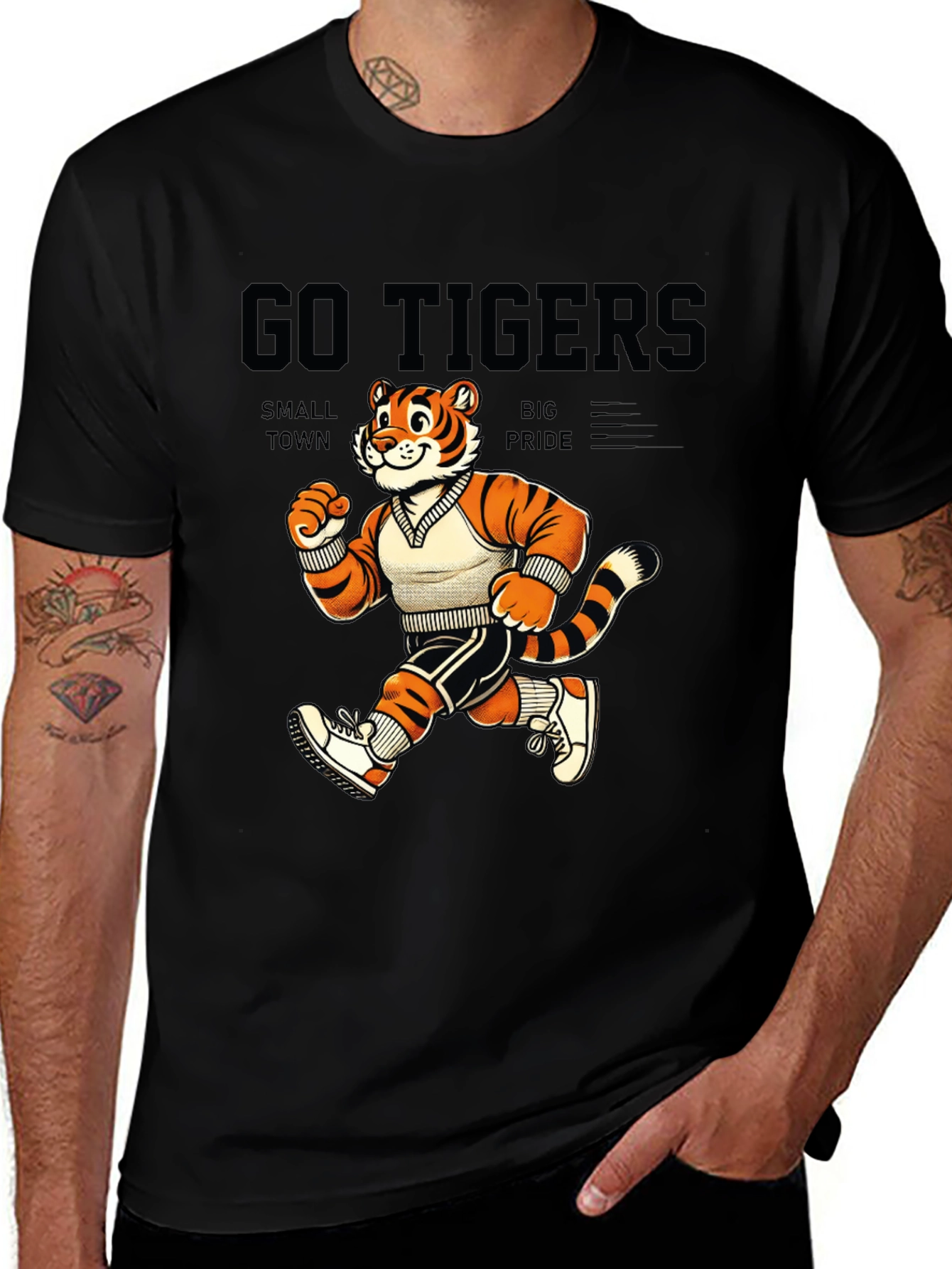 Go Tigers Small Town Big Pride Graphic T-Shirt