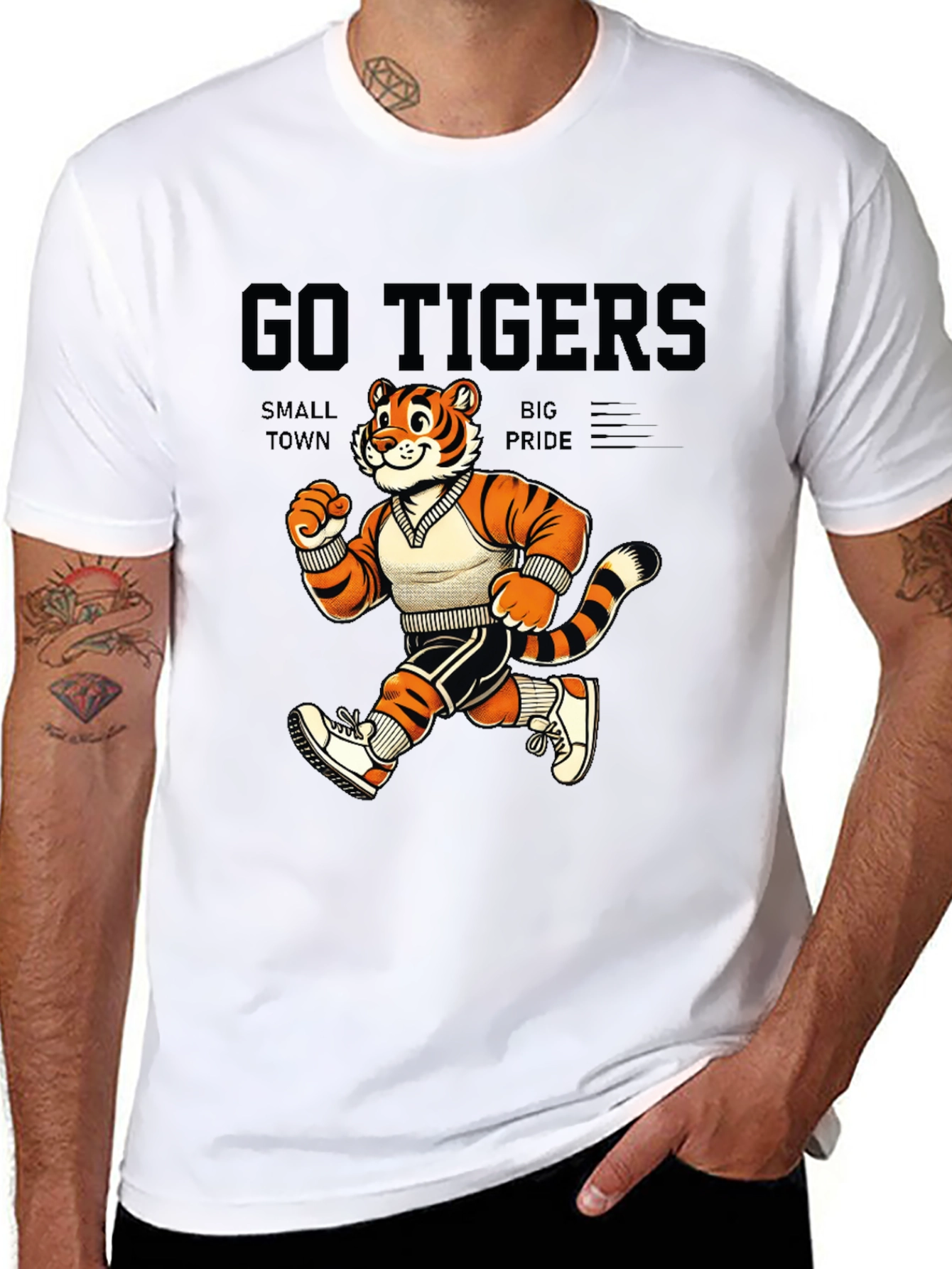 Go Tigers Small Town Big Pride Graphic T-Shirt
