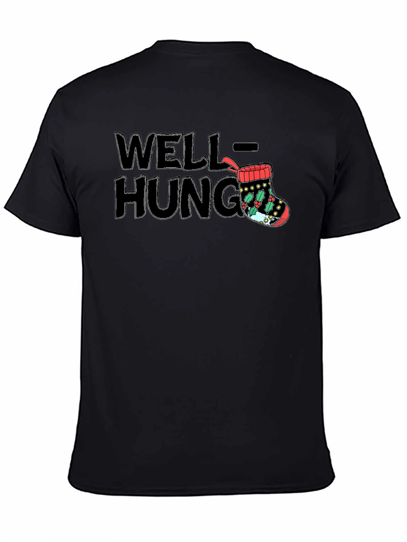 Well-Hung Christmas Stocking T-Shirt