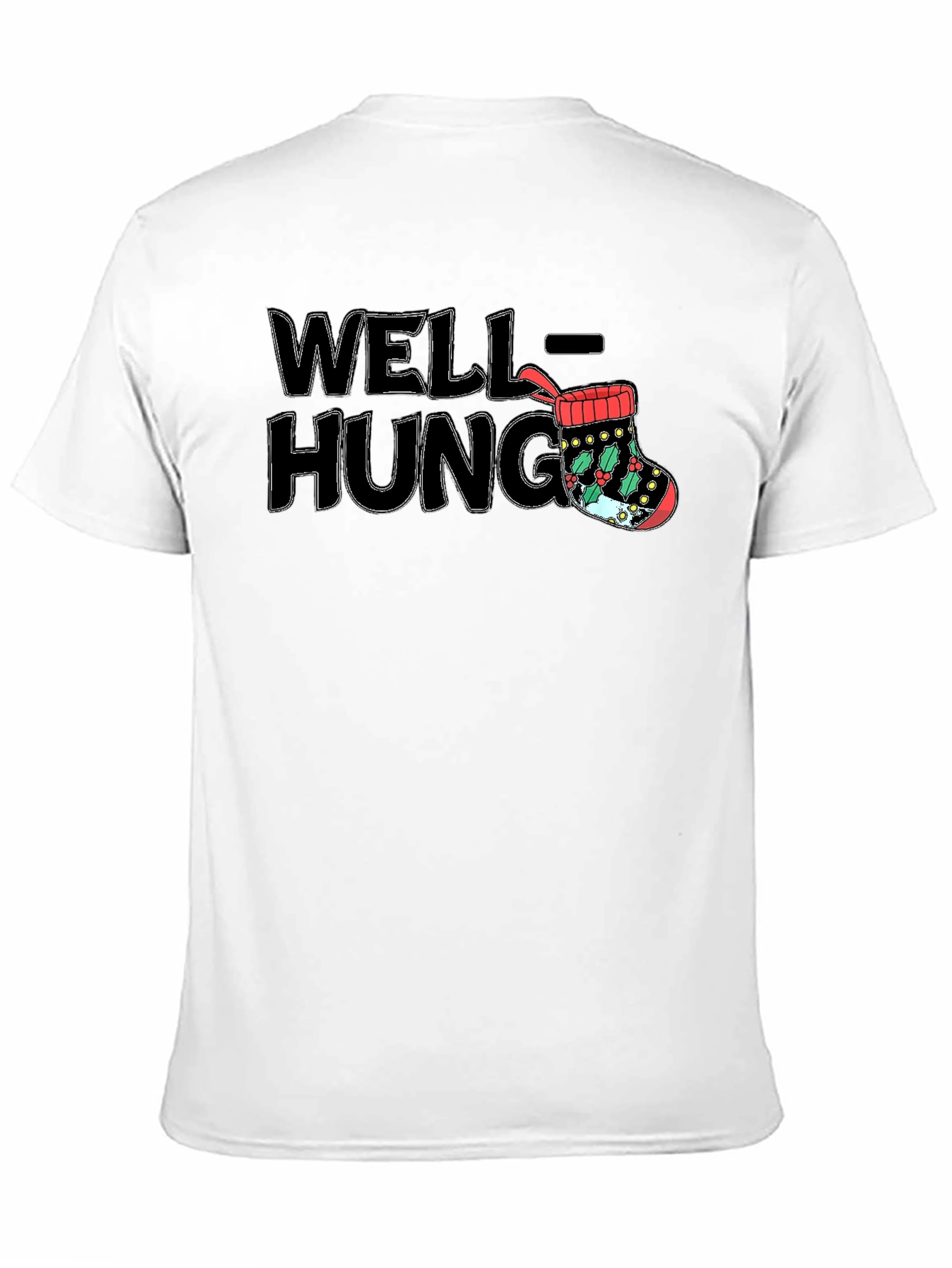 Well-Hung Christmas Stocking T-Shirt