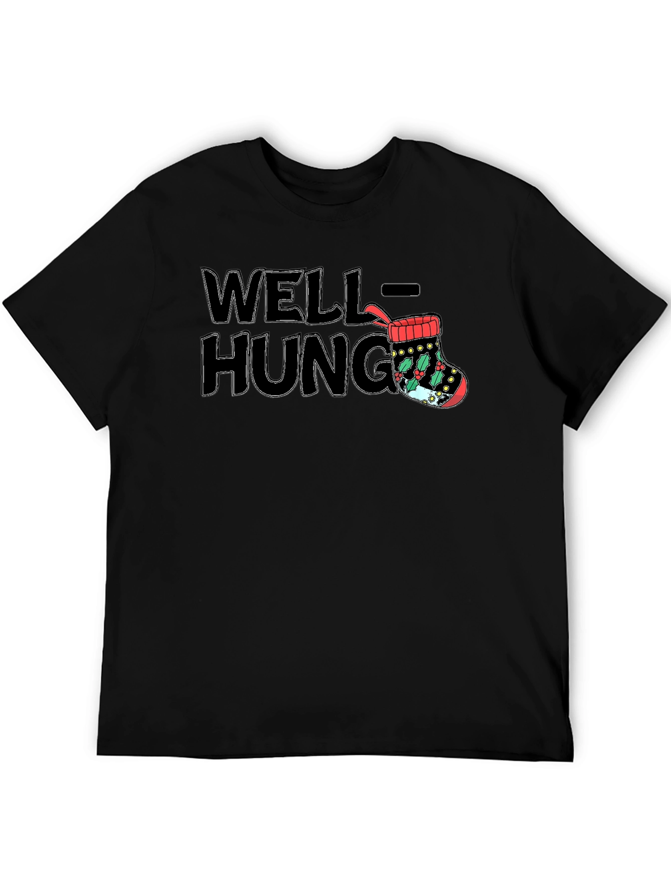 Well-Hung Christmas Stocking T-Shirt