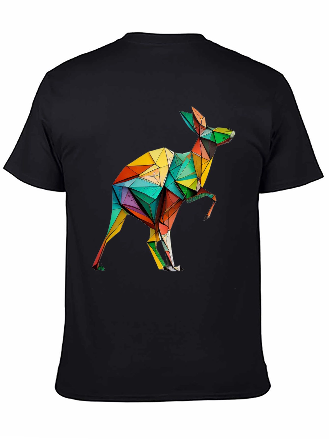 Geometric Kangaroo T-Shirt - Modern Art Tee