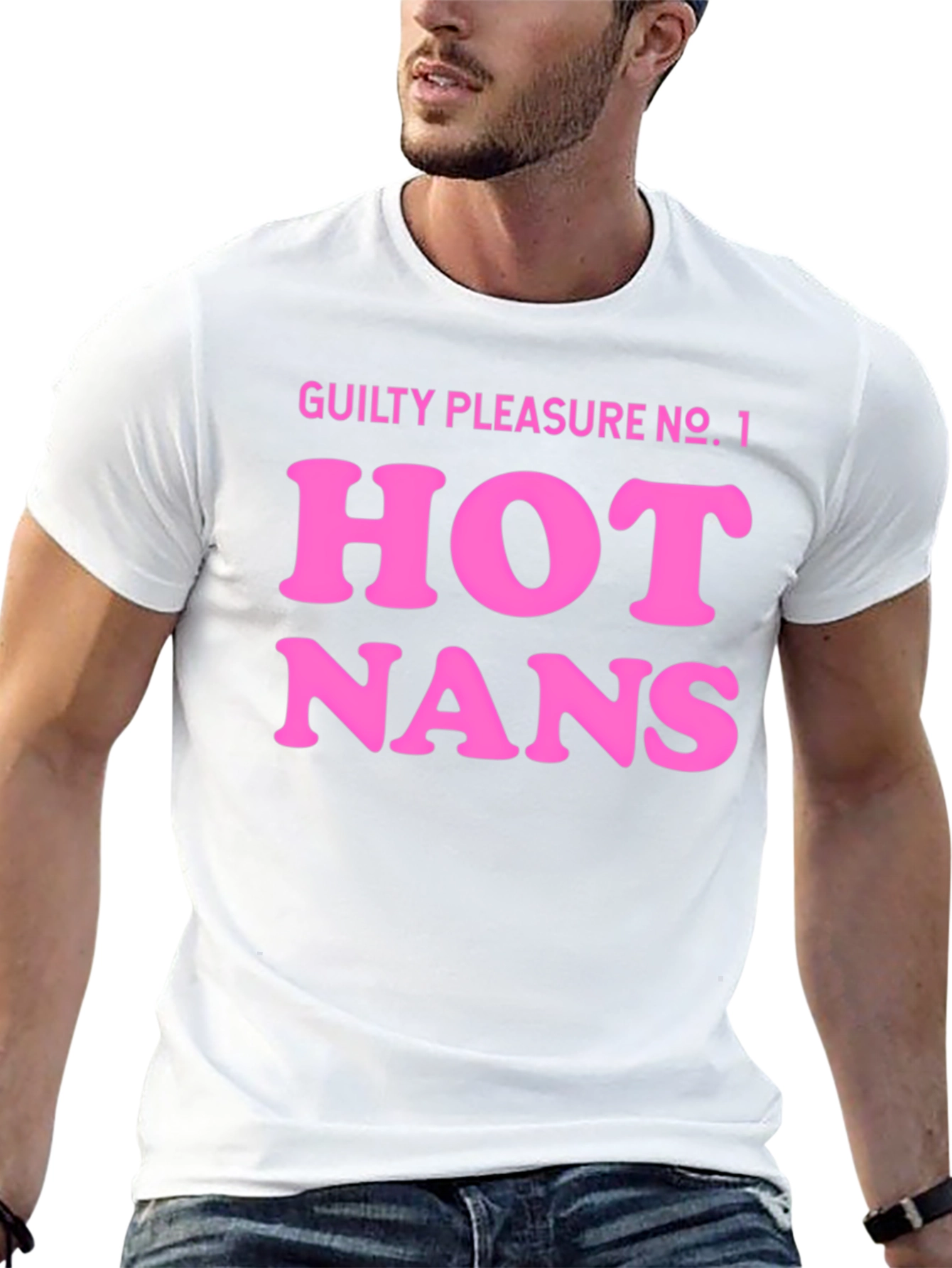Guilty Pleasure Hot Nans T-Shirt - Black