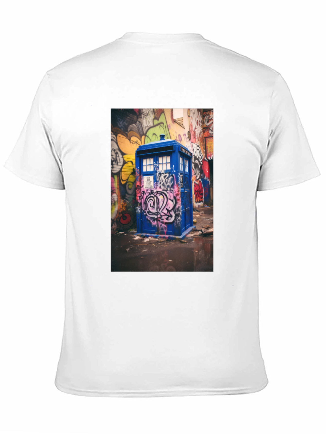 Dr. Who Graffiti T-Shirt - Black