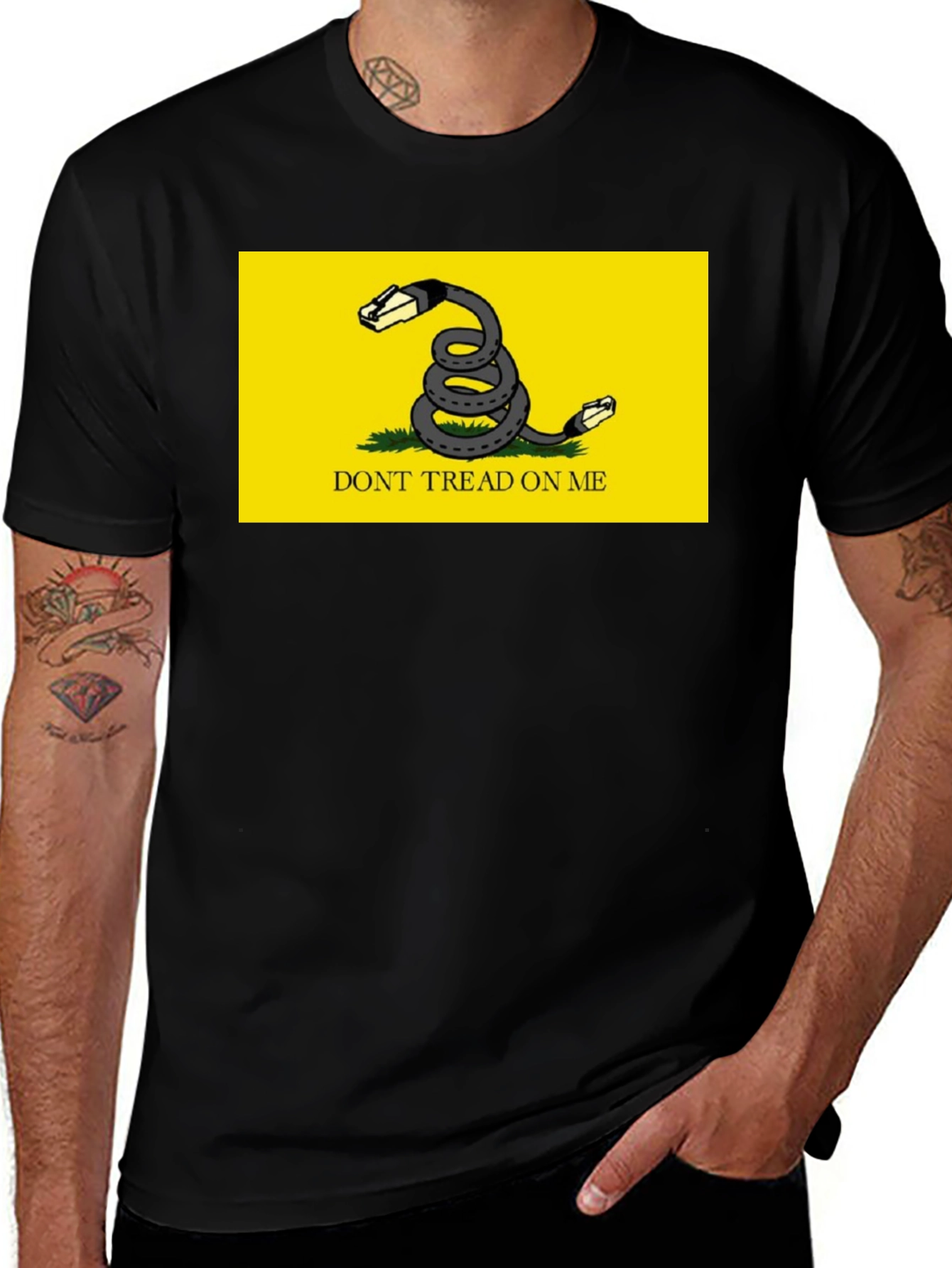 Gadsden Snake Ethernet T-Shirt