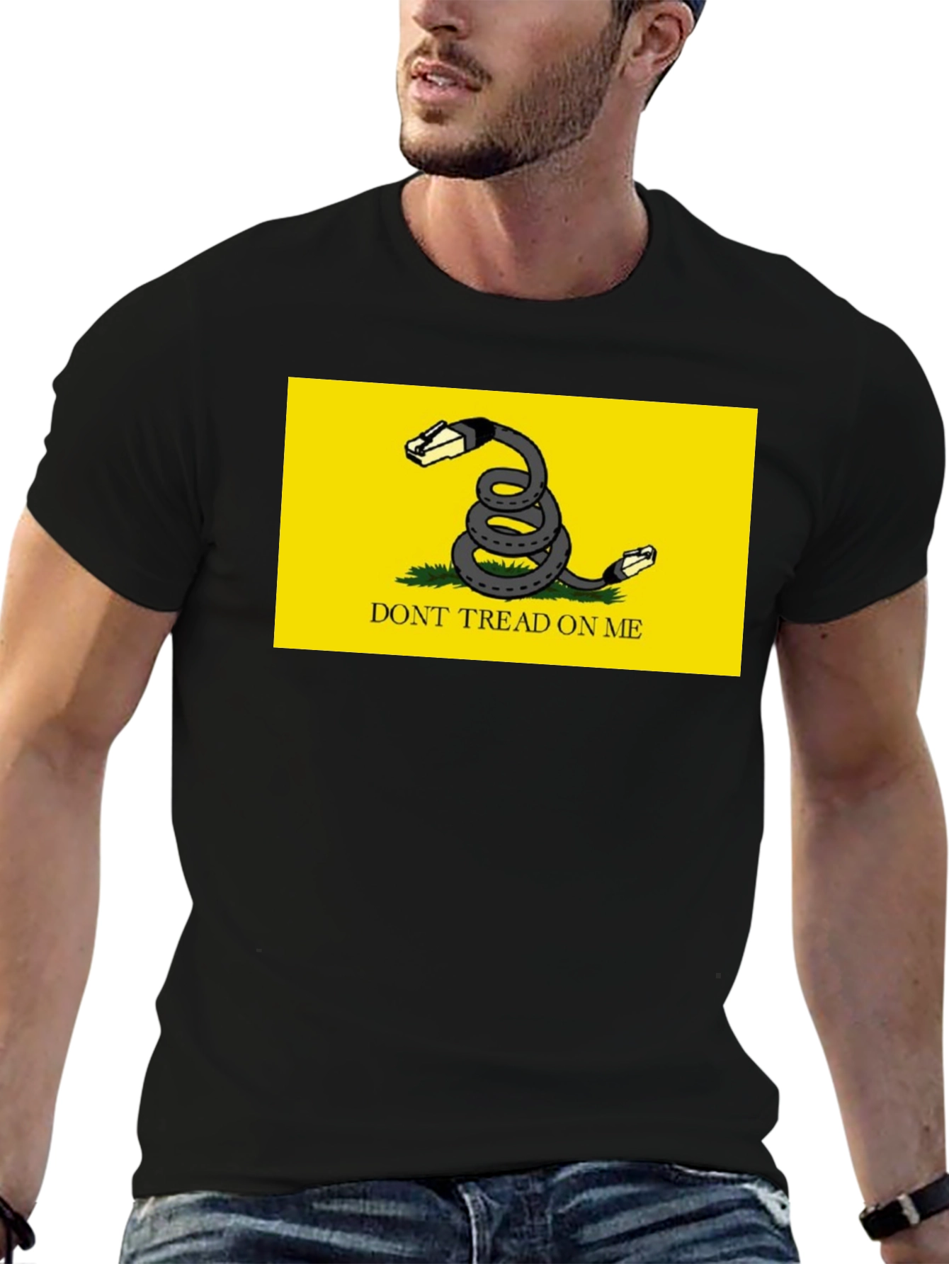 Gadsden Snake Ethernet T-Shirt