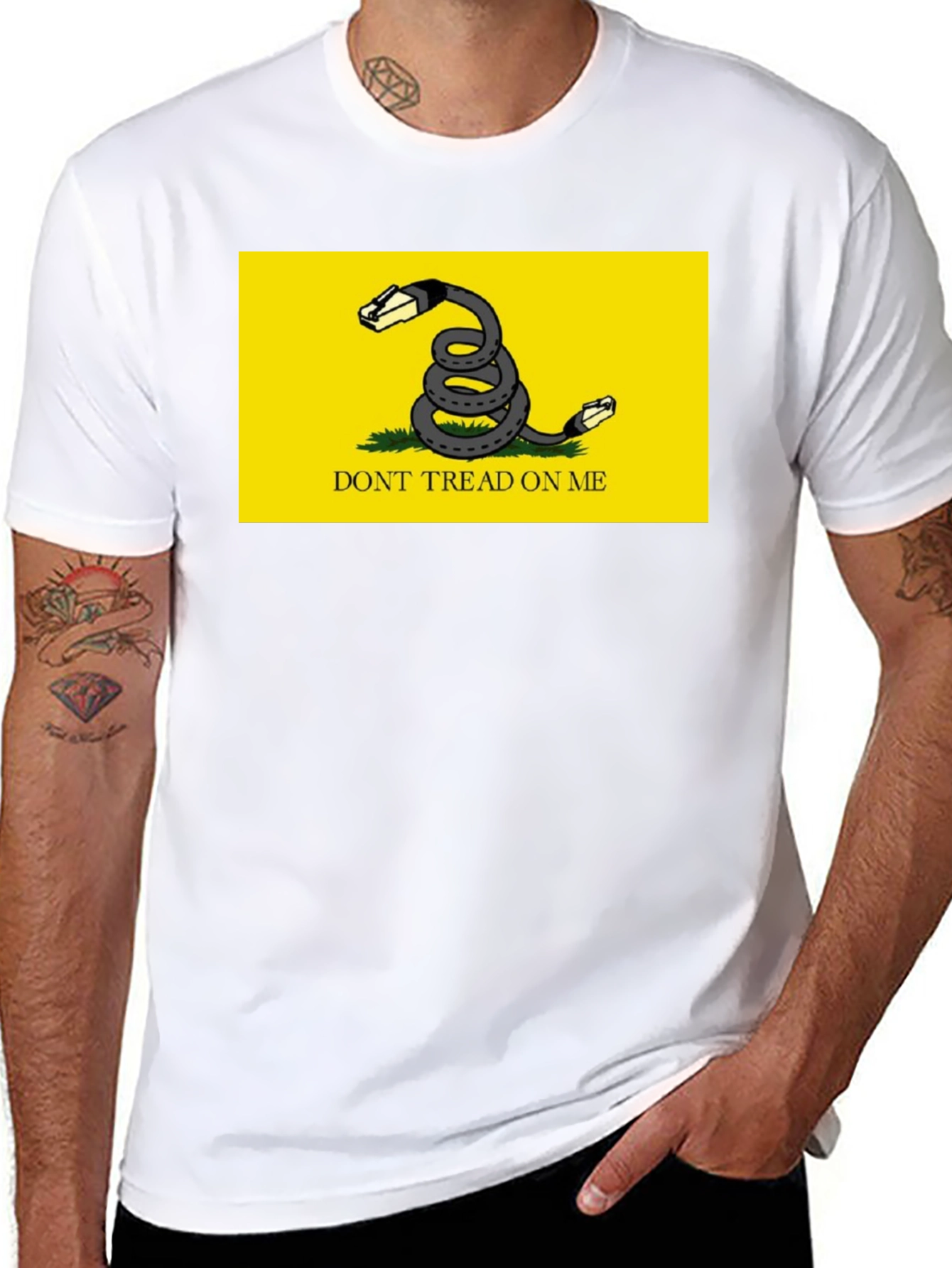 Gadsden Snake Ethernet T-Shirt