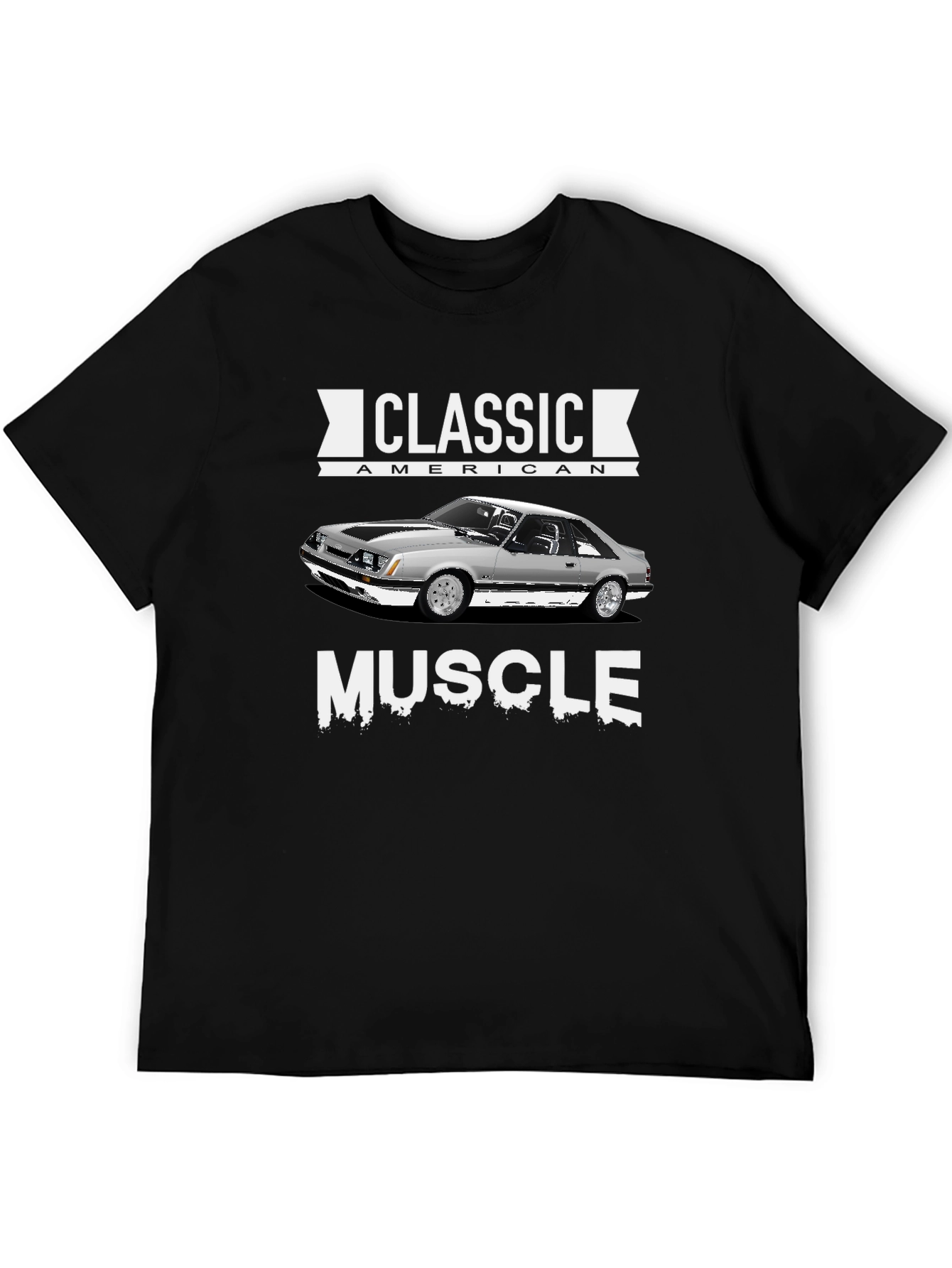Classic American Muscle Car Graphic T-Shirt