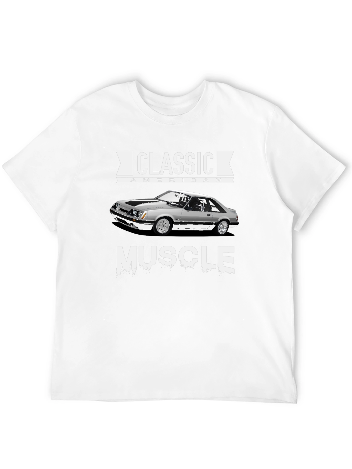 Classic American Muscle Car Graphic T-Shirt