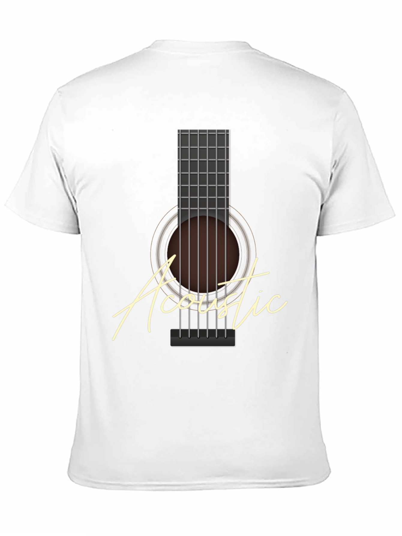 Acoustic Guitar Graphic Tee - Musician T-Shirt