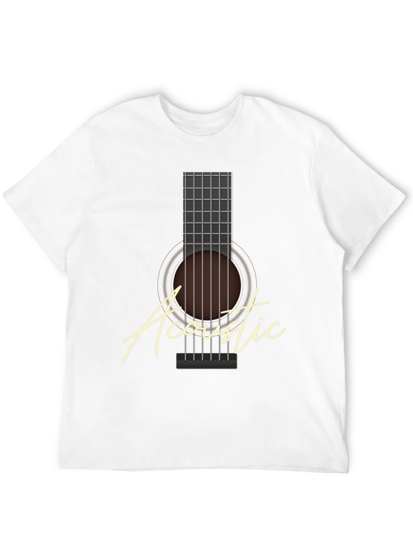 Acoustic Guitar Graphic Tee - Musician T-Shirt