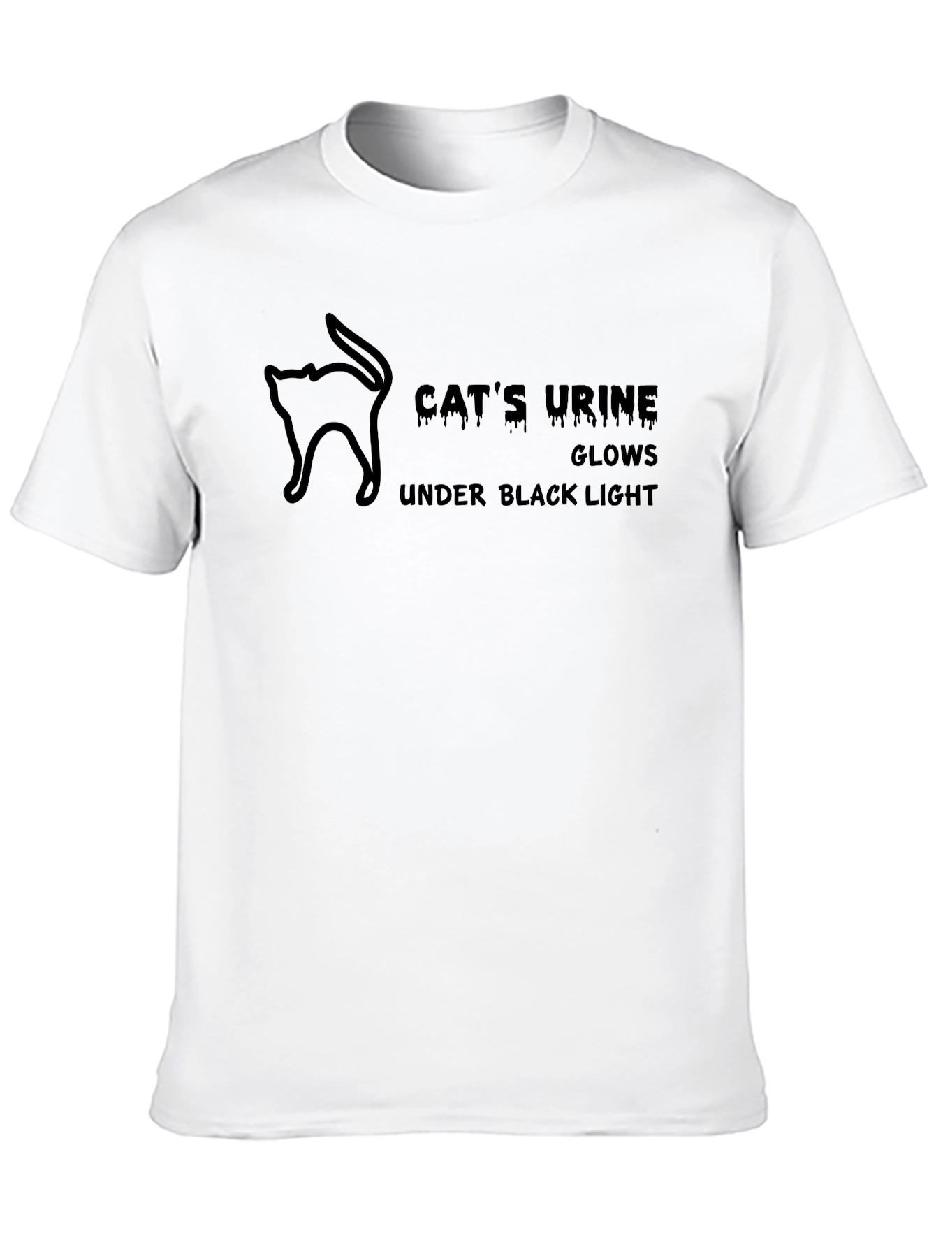 Cats Urine Black Light Humor T-Shirt