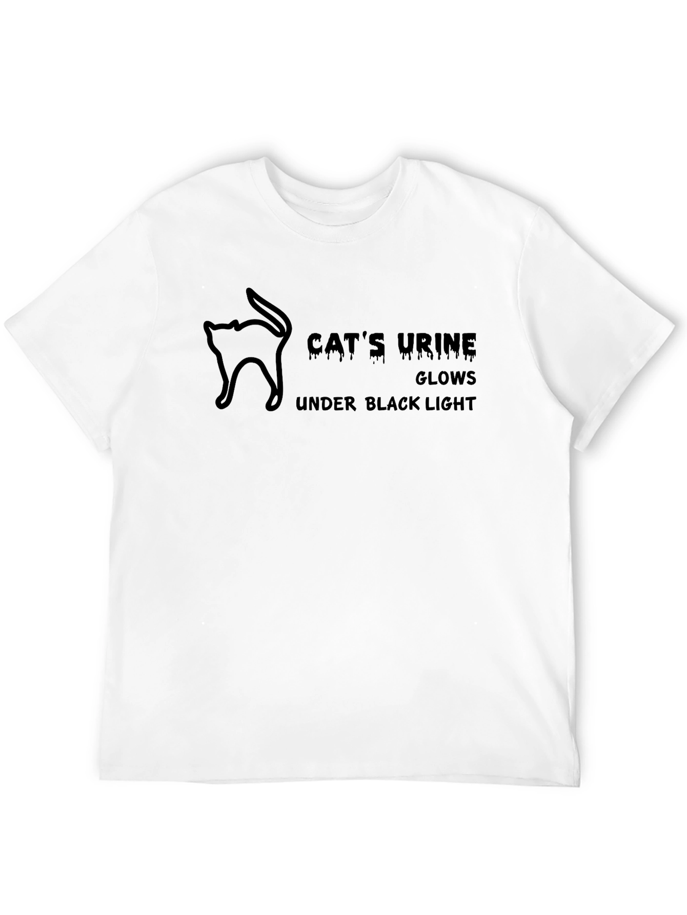 Cats Urine Black Light Humor T-Shirt