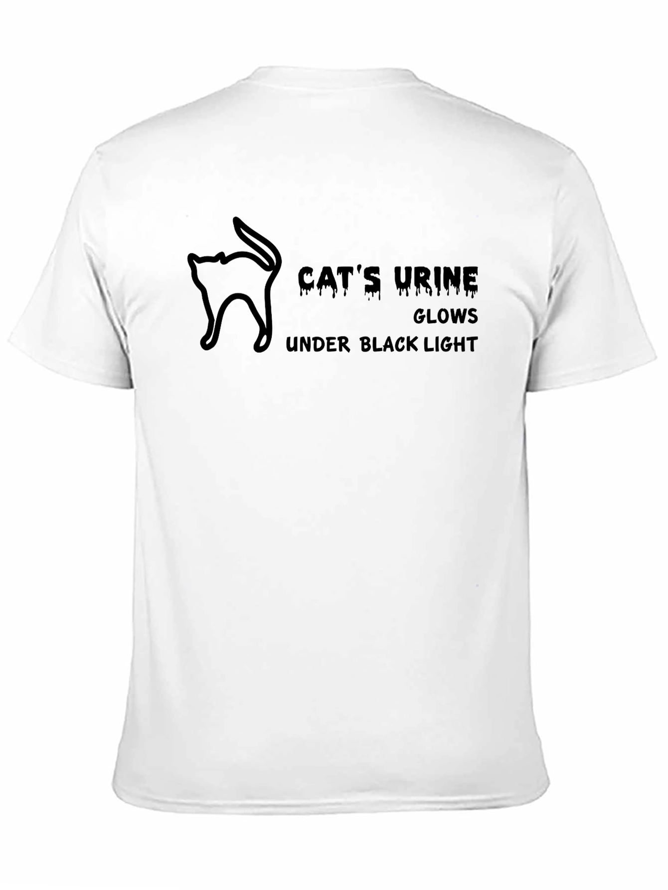Cats Urine Black Light Humor T-Shirt