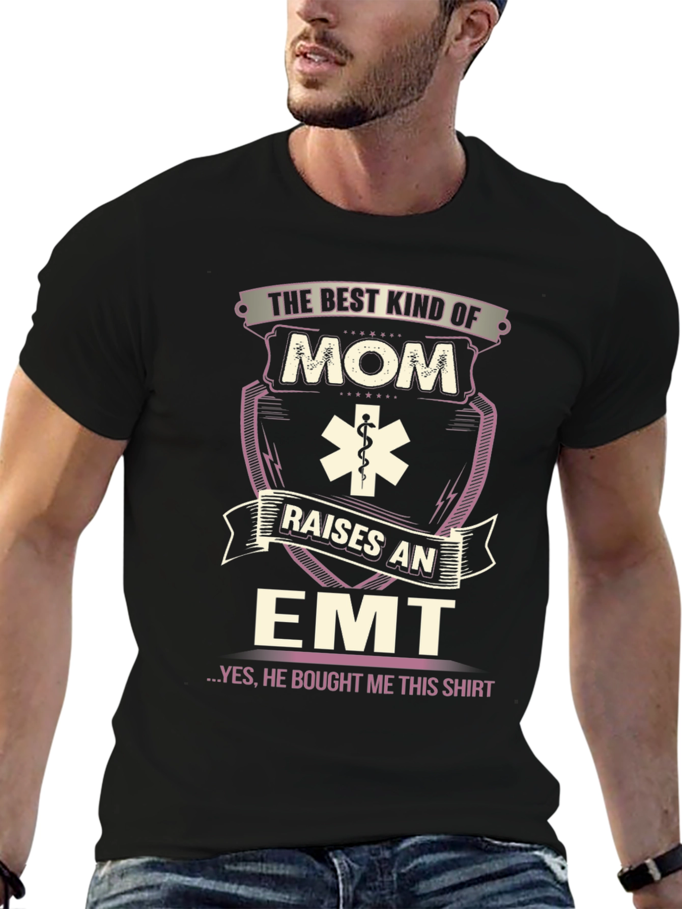 Best Kind of Mom Raises an EMT Graphic T-Shirt