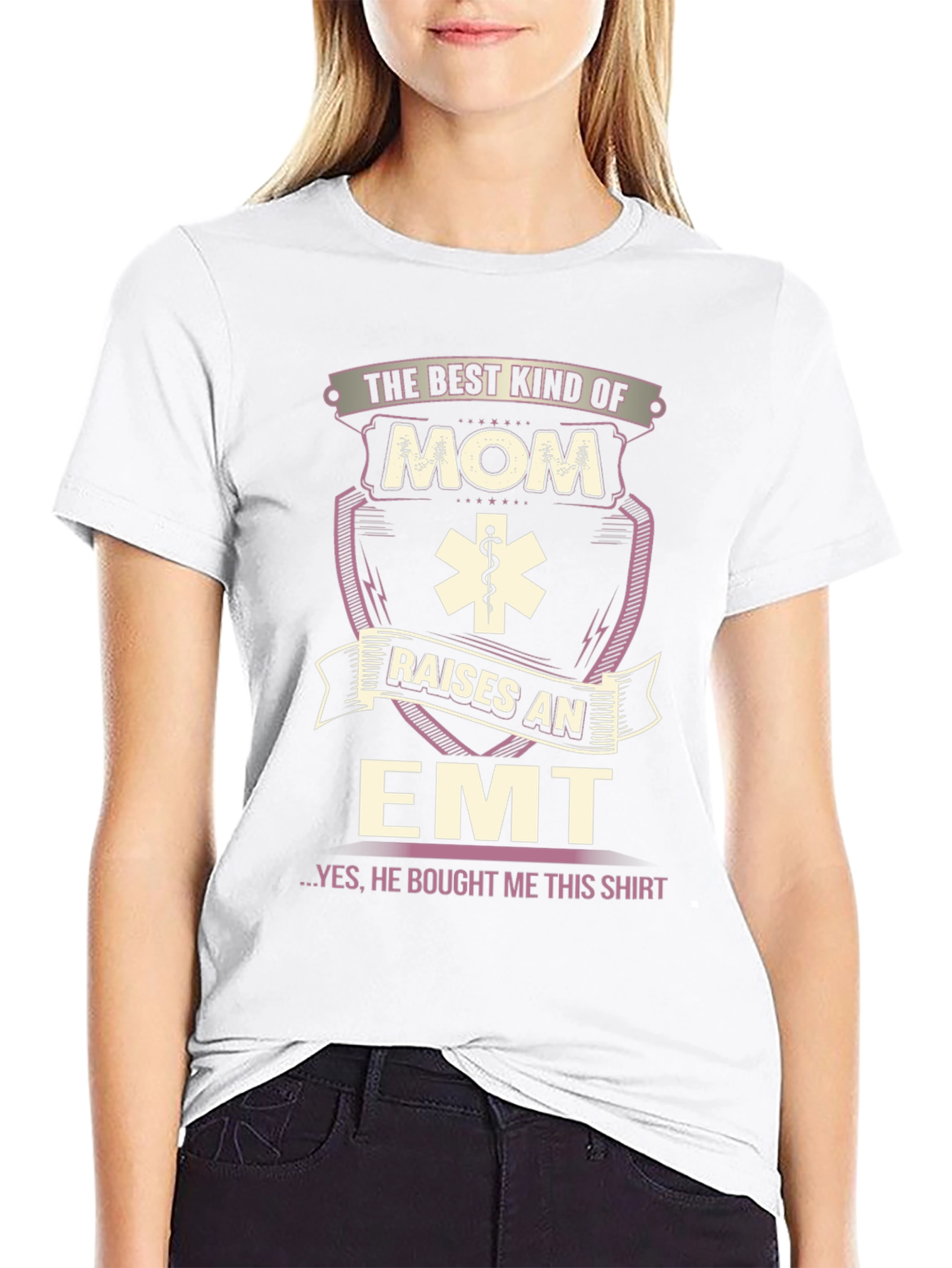 Best Kind of Mom Raises an EMT Graphic T-Shirt