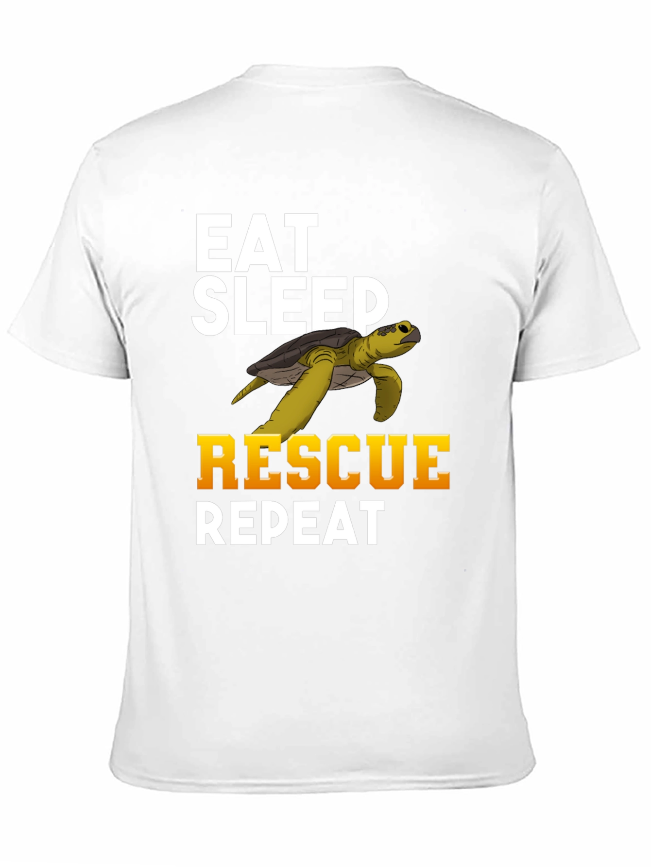 Eat Sleep Rescue Repeat Turtle T-Shirt