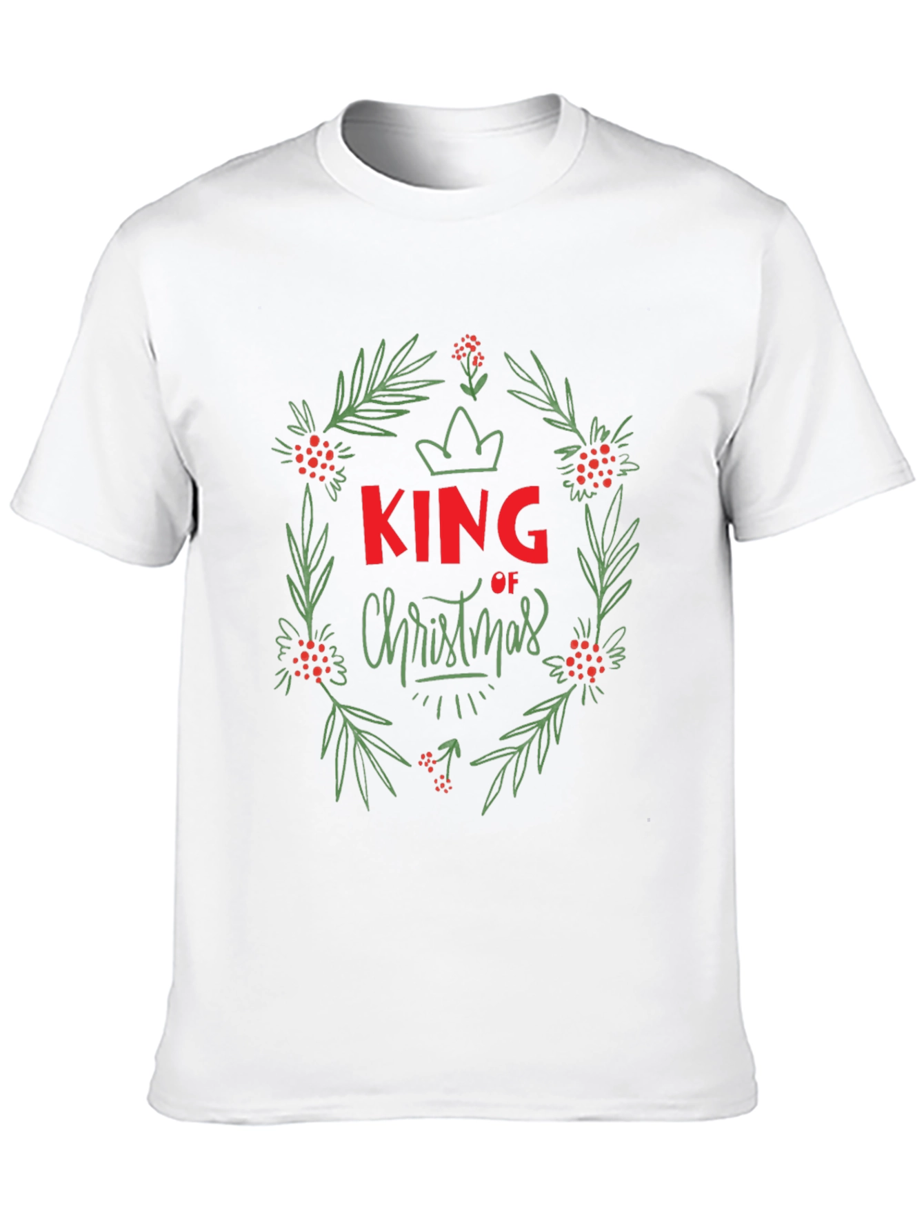 King of Christmas Wreath Graphic Tee