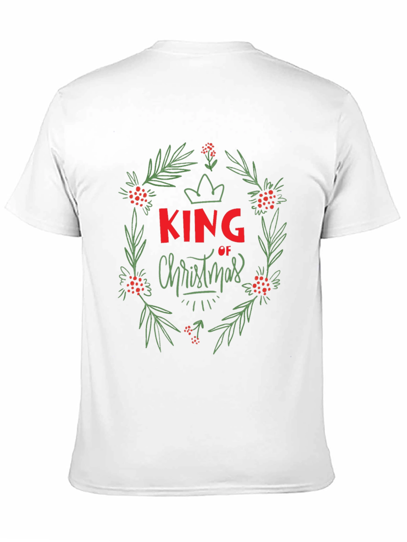 King of Christmas Wreath Graphic Tee